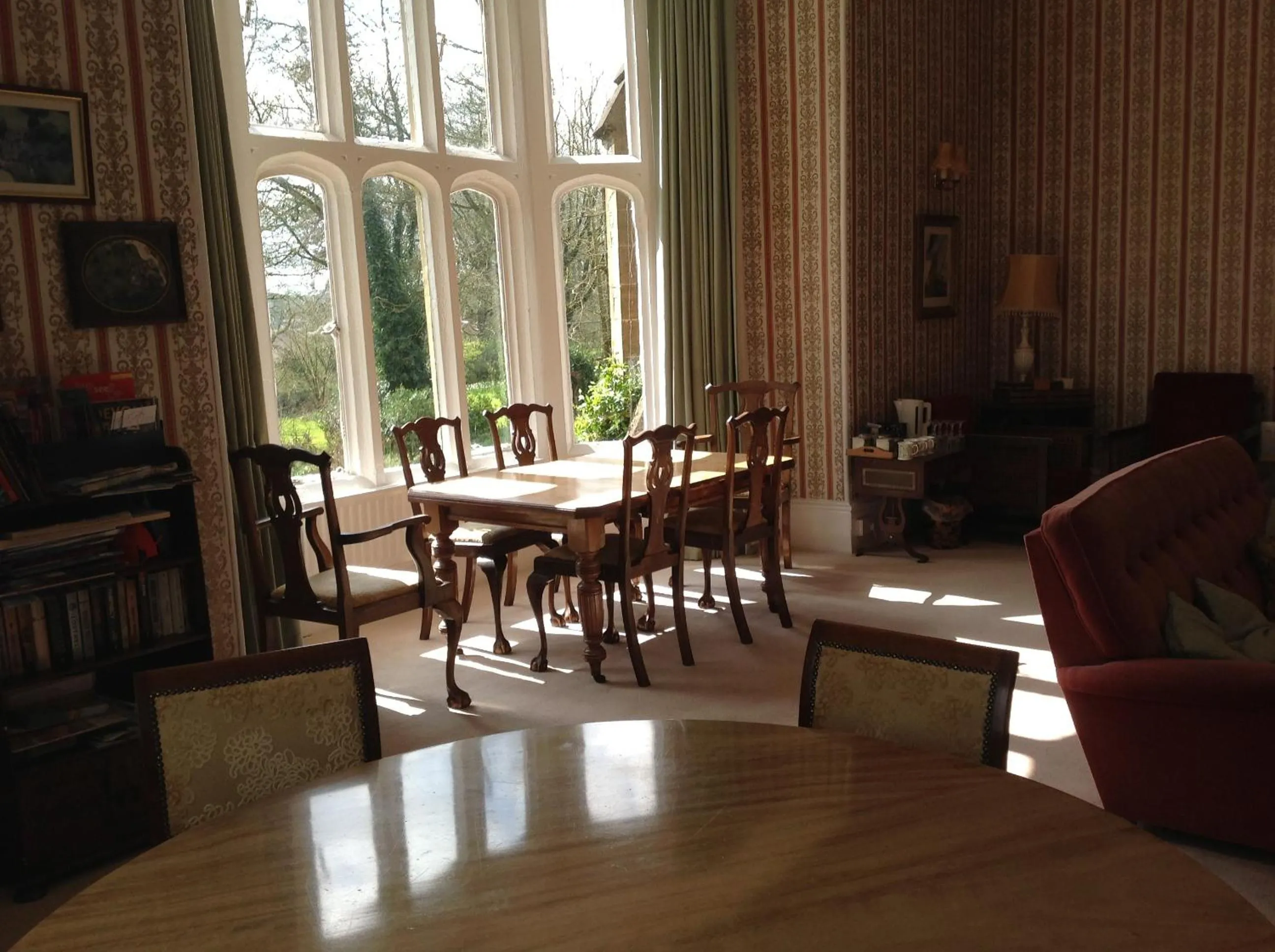 Dining area in Greenham Hall