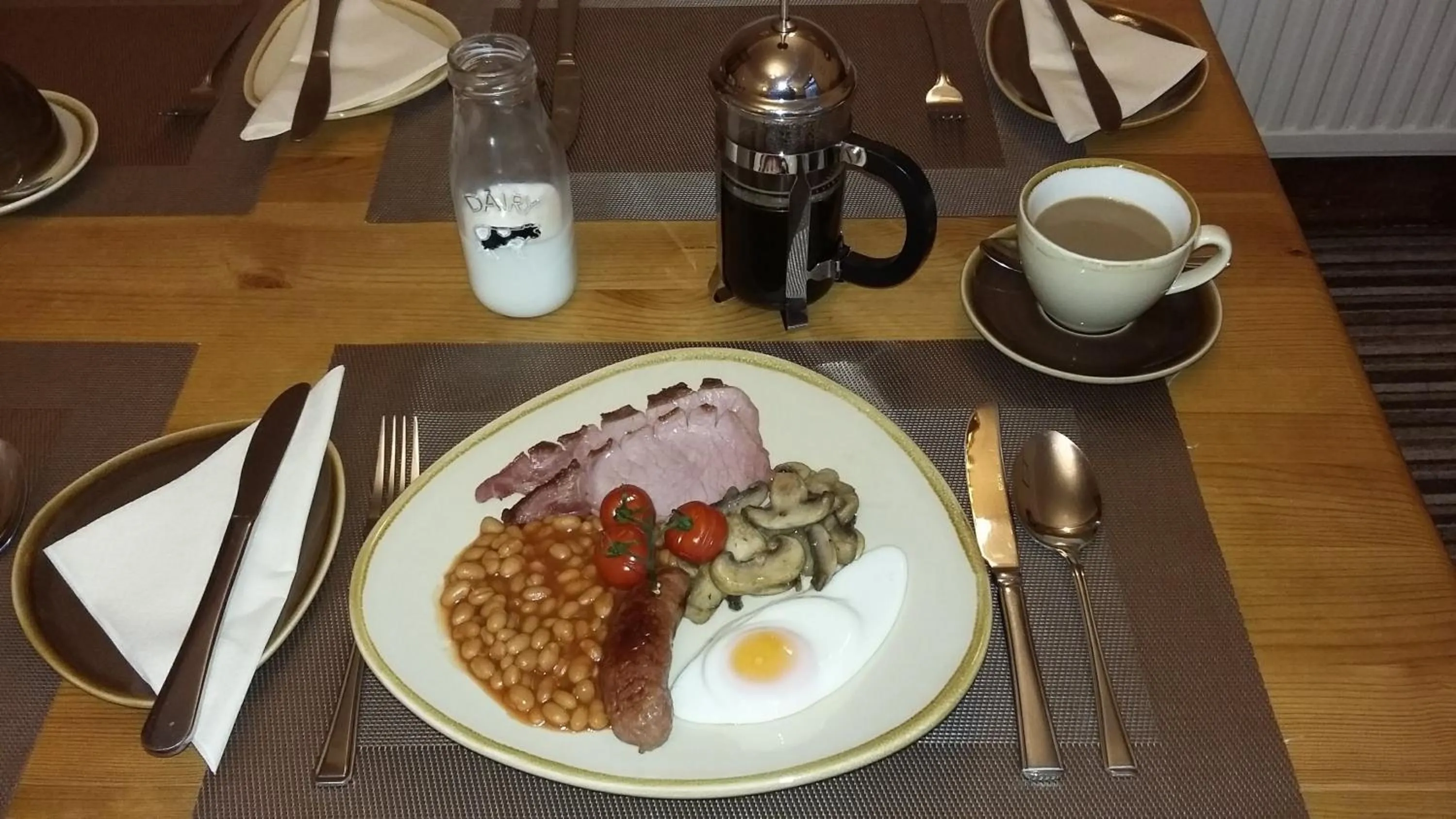 English/Irish breakfast in Meadowlea Guest House