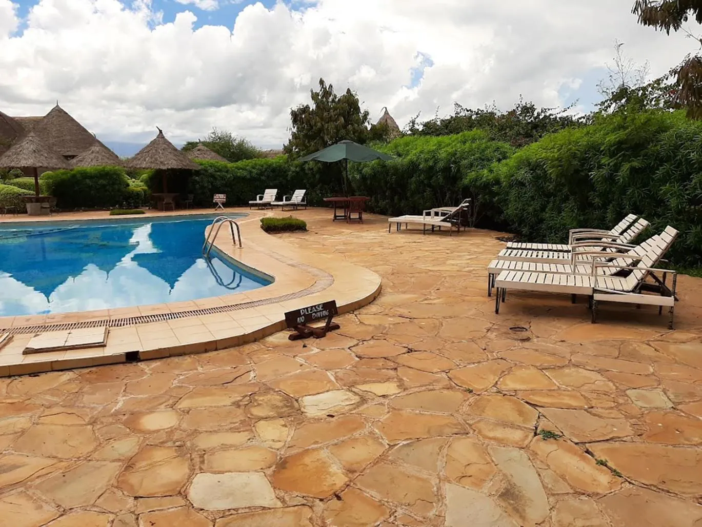 Pool view in AA Lodge Amboseli
