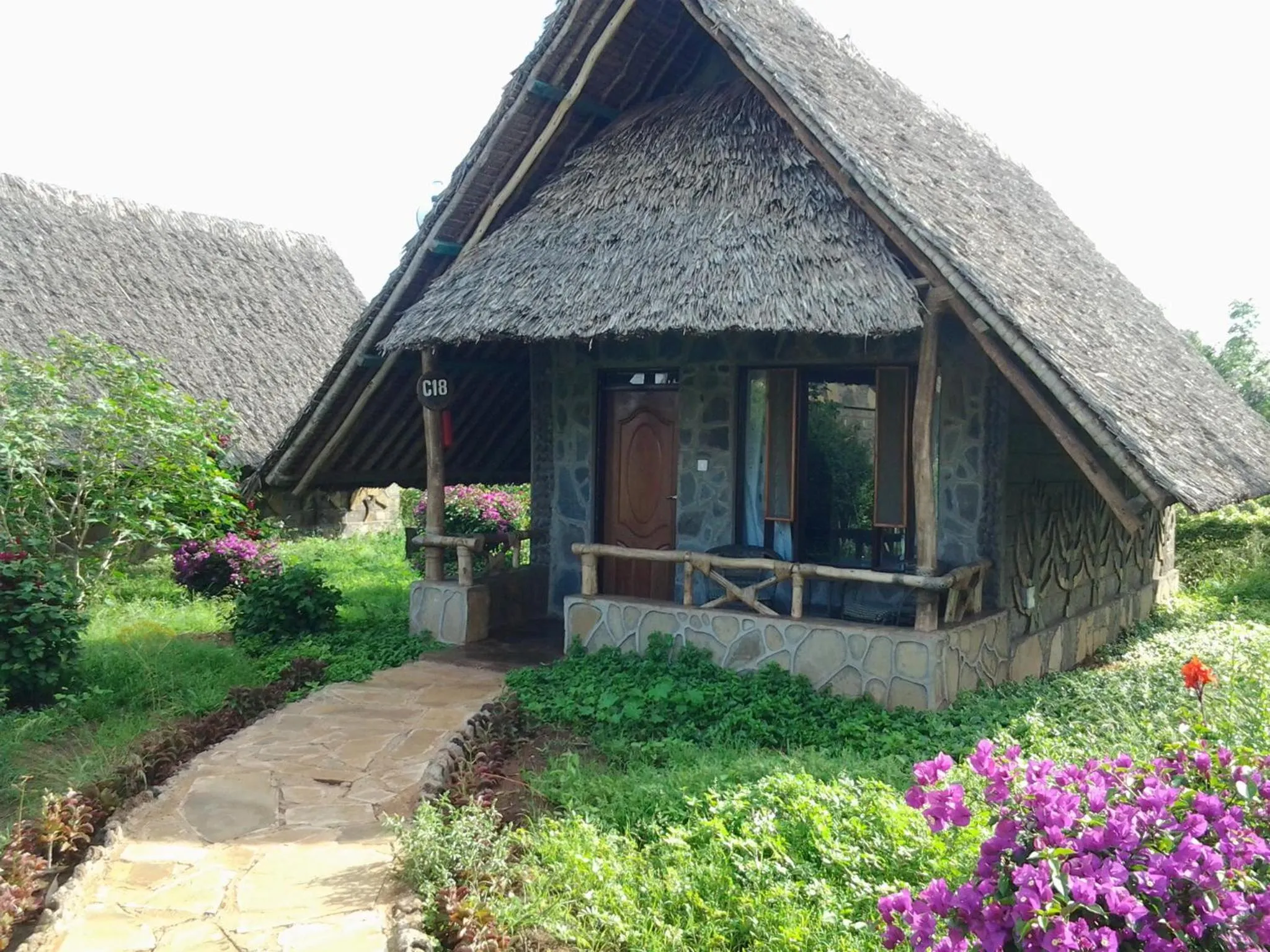 Garden view in AA Lodge Amboseli