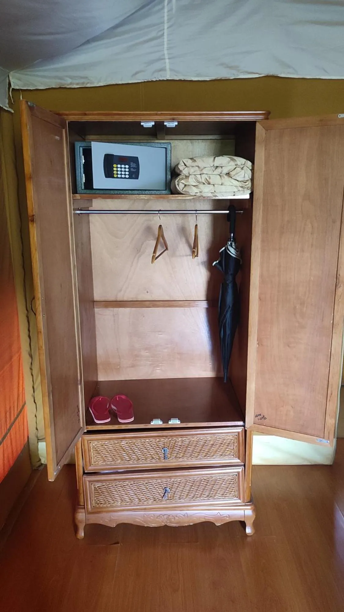 safe in AA Lodge Amboseli