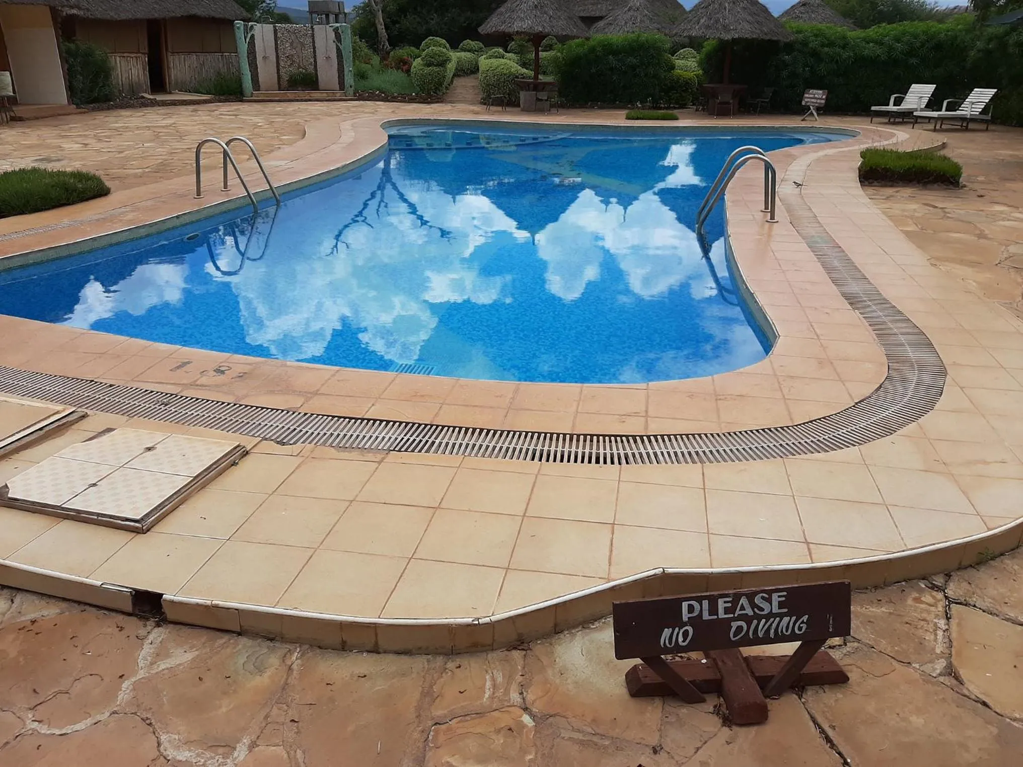 Pool view in AA Lodge Amboseli