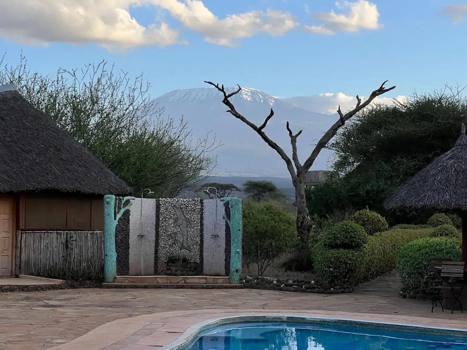 Pool view in AA Lodge Amboseli Pool view in AA Lodge Amboseli