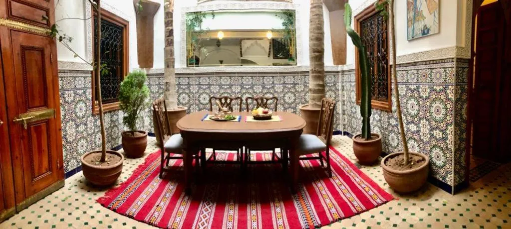 Dining area in Riad Amely