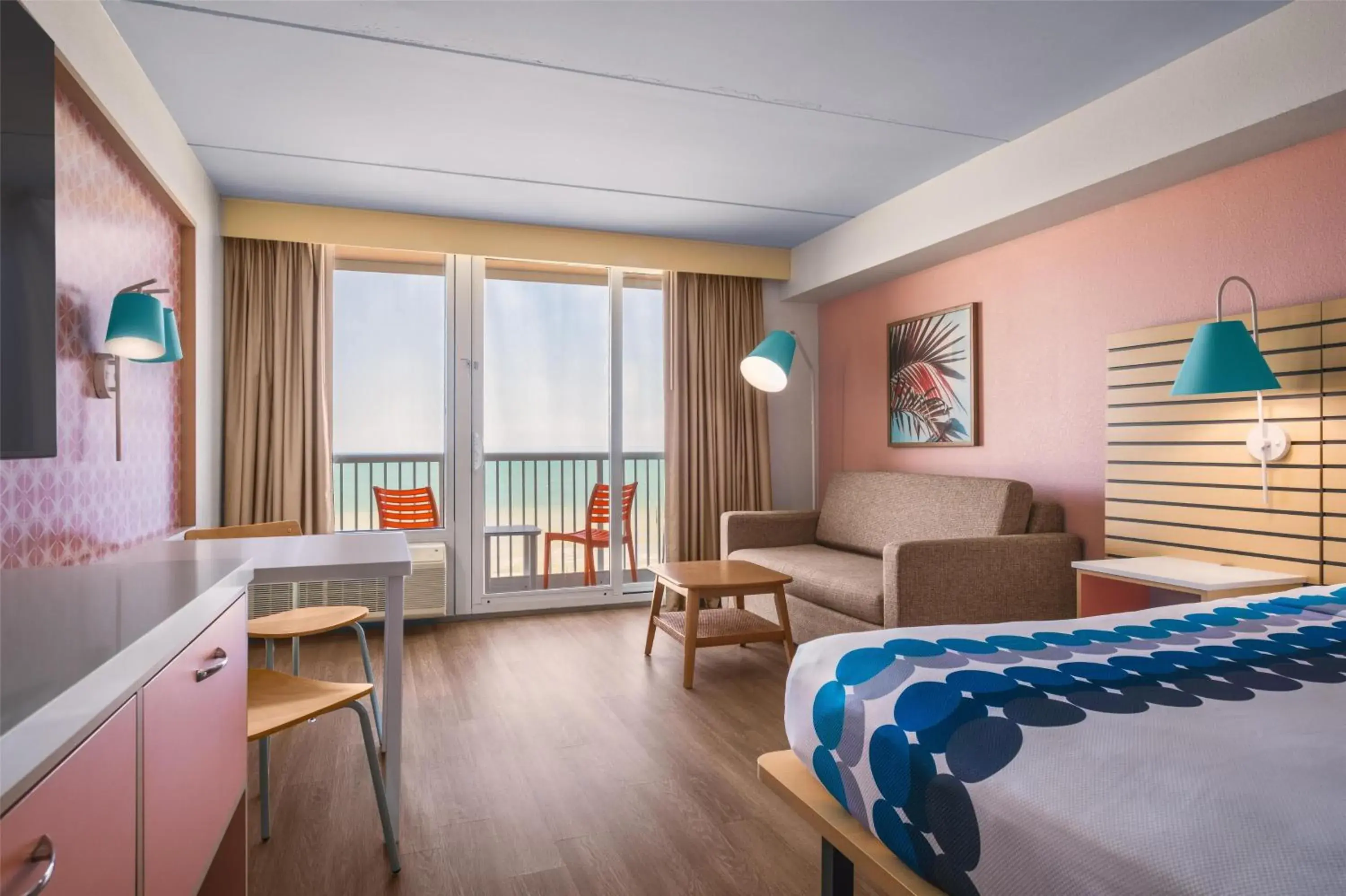 Bed in Golden Sands Carolina Beach Oceanfront, Tapestry by Hilton Bed in Golden Sands Carolina Beach Oceanfront, Tapestry by Hilton