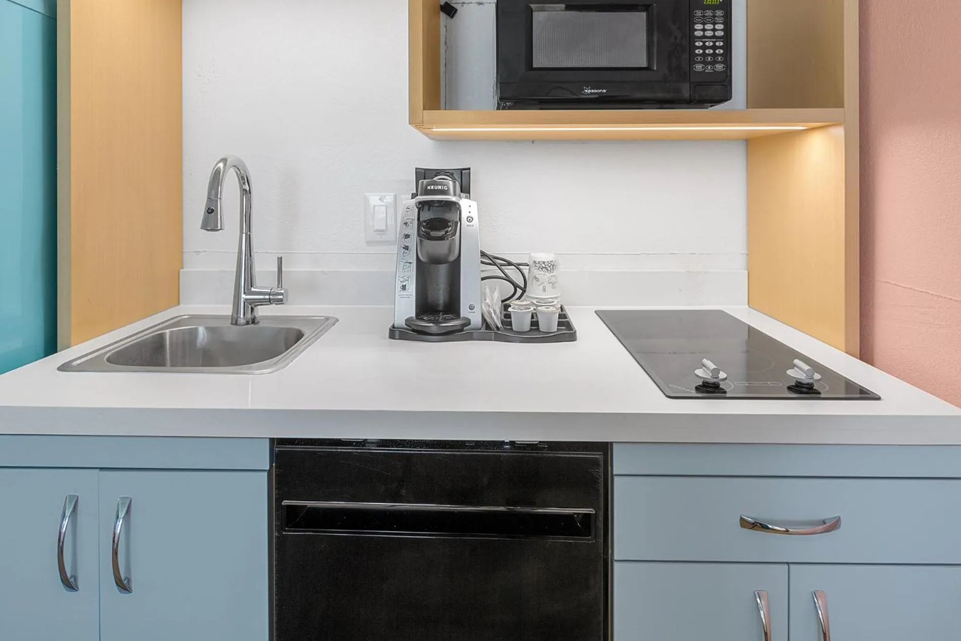 kitchen in Golden Sands Carolina Beach Oceanfront, Tapestry by Hilton