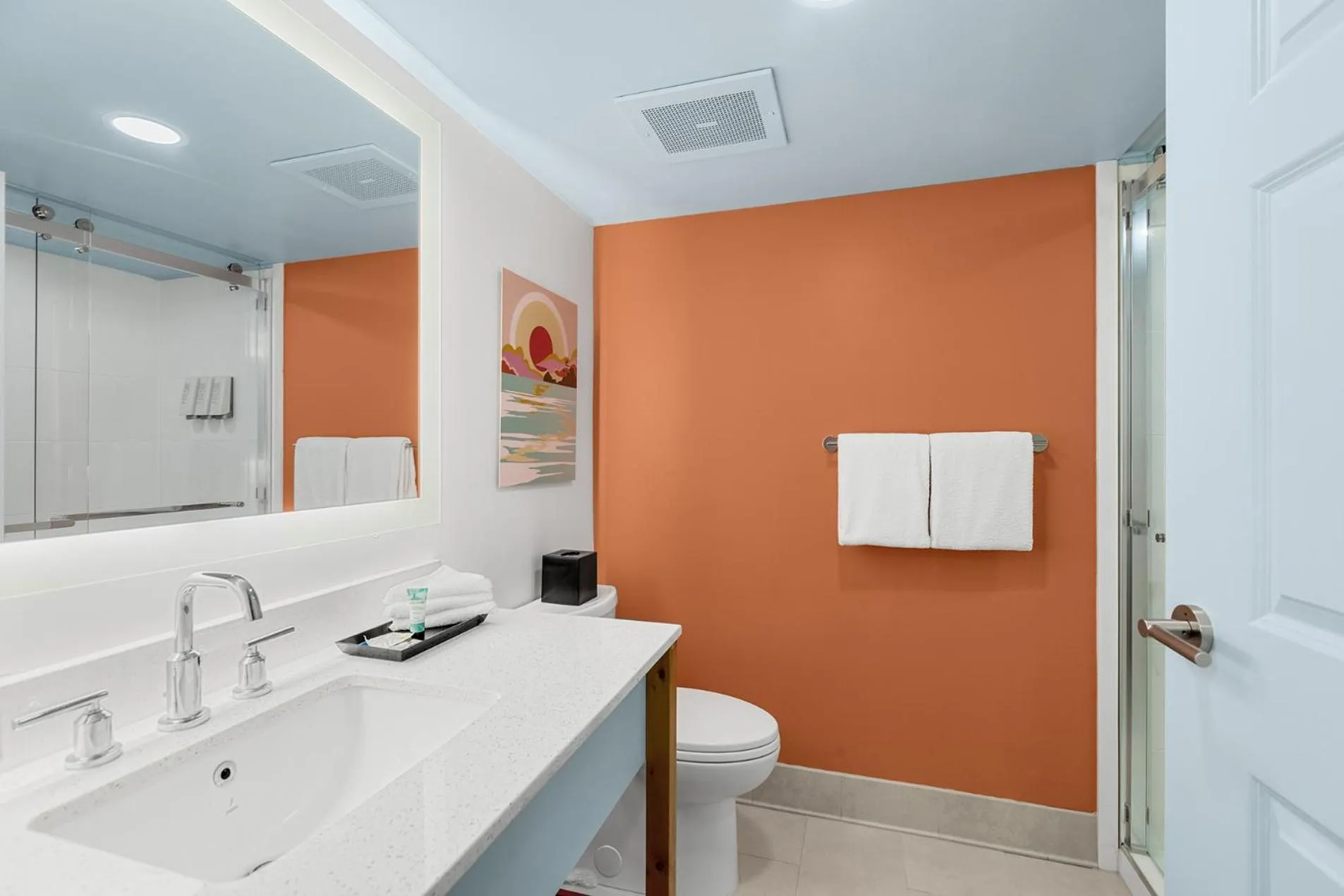 Bathroom in Golden Sands Carolina Beach Oceanfront, Tapestry by Hilton