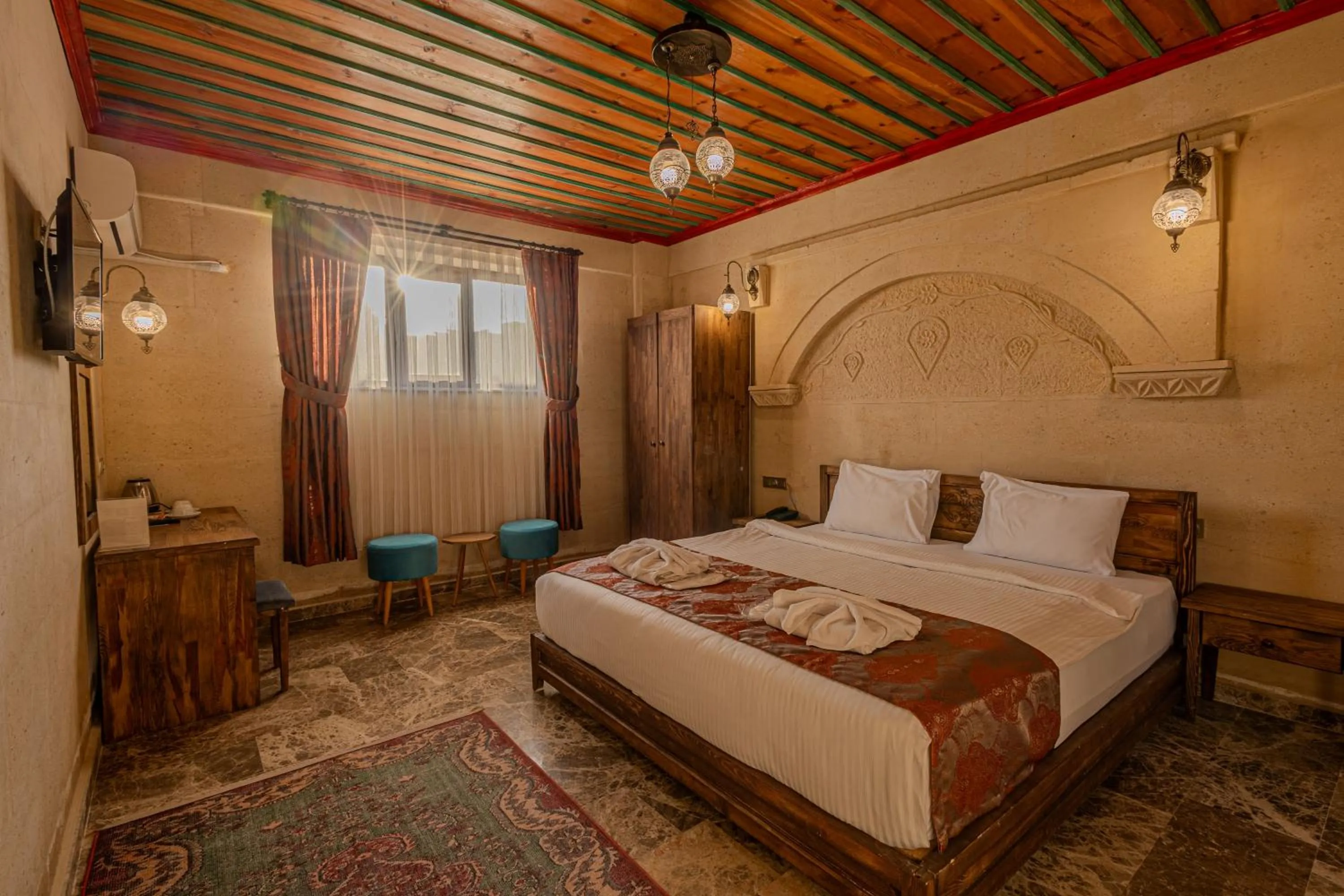 Bed in Cordial Cappadocia Hotel
