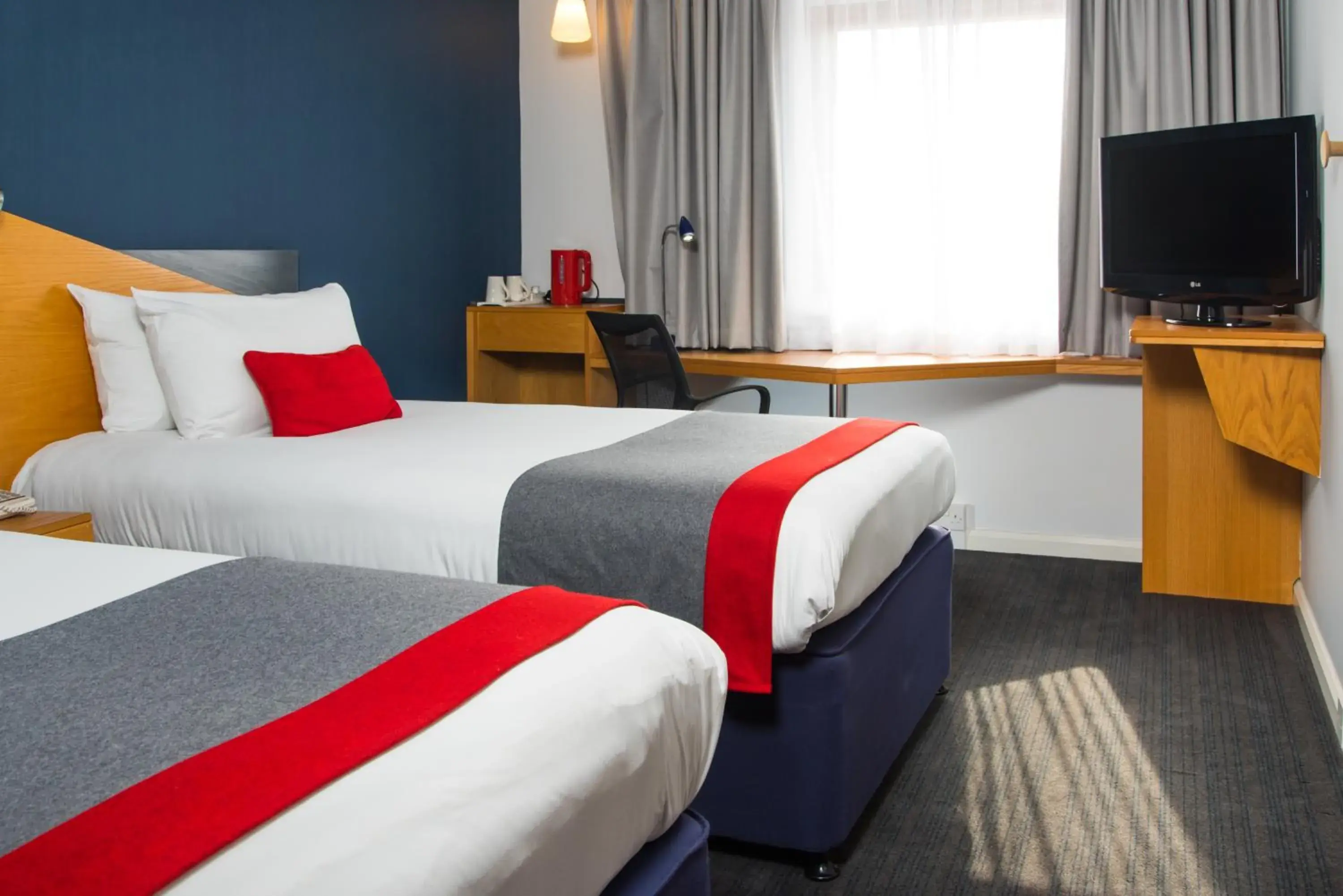 Bedroom, Bed in Holiday Inn Express Derby Pride Park by IHG Bedroom, Bed in Holiday Inn Express Derby Pride Park by IHG