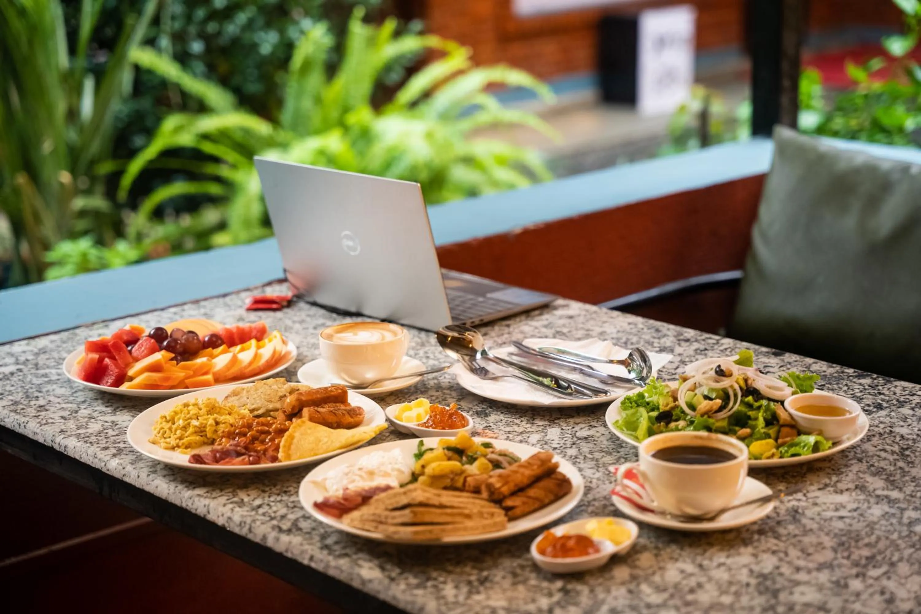 Garden in Kwabahal Boutique Hostel