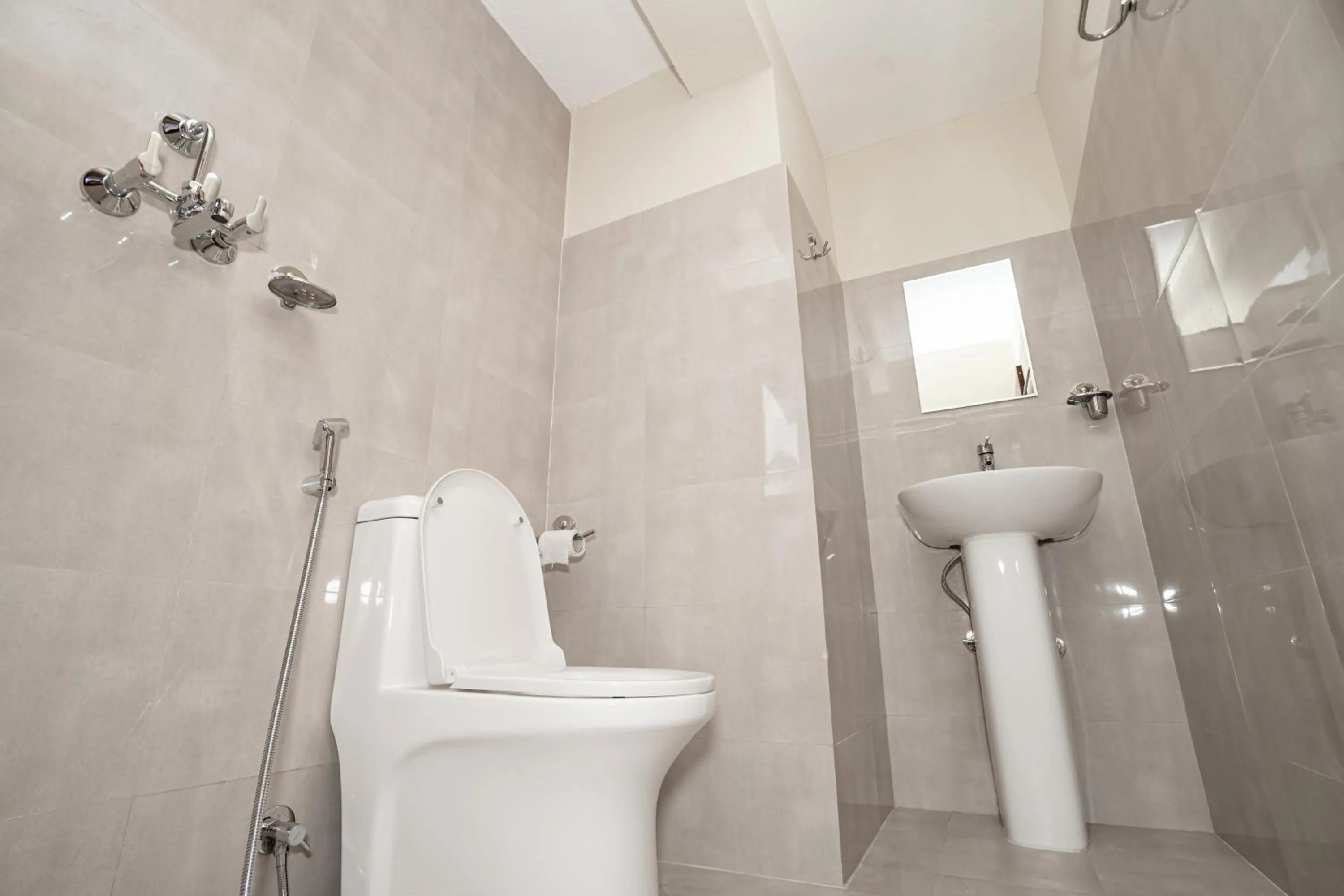 Shower in Kwabahal Boutique Hostel