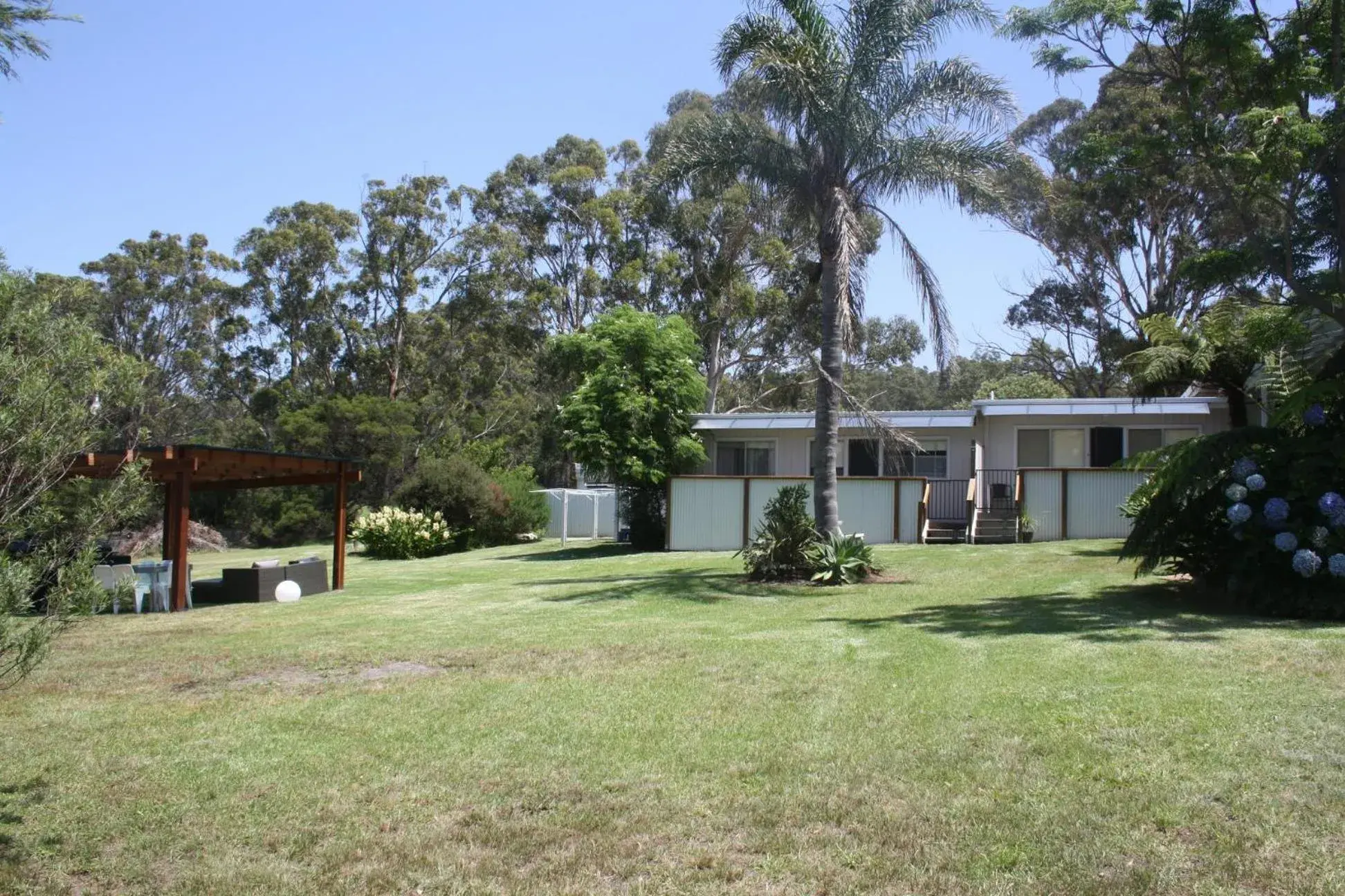 Garden view in Top of the Lake Holiday Units Garden view in Top of the Lake Holiday Units