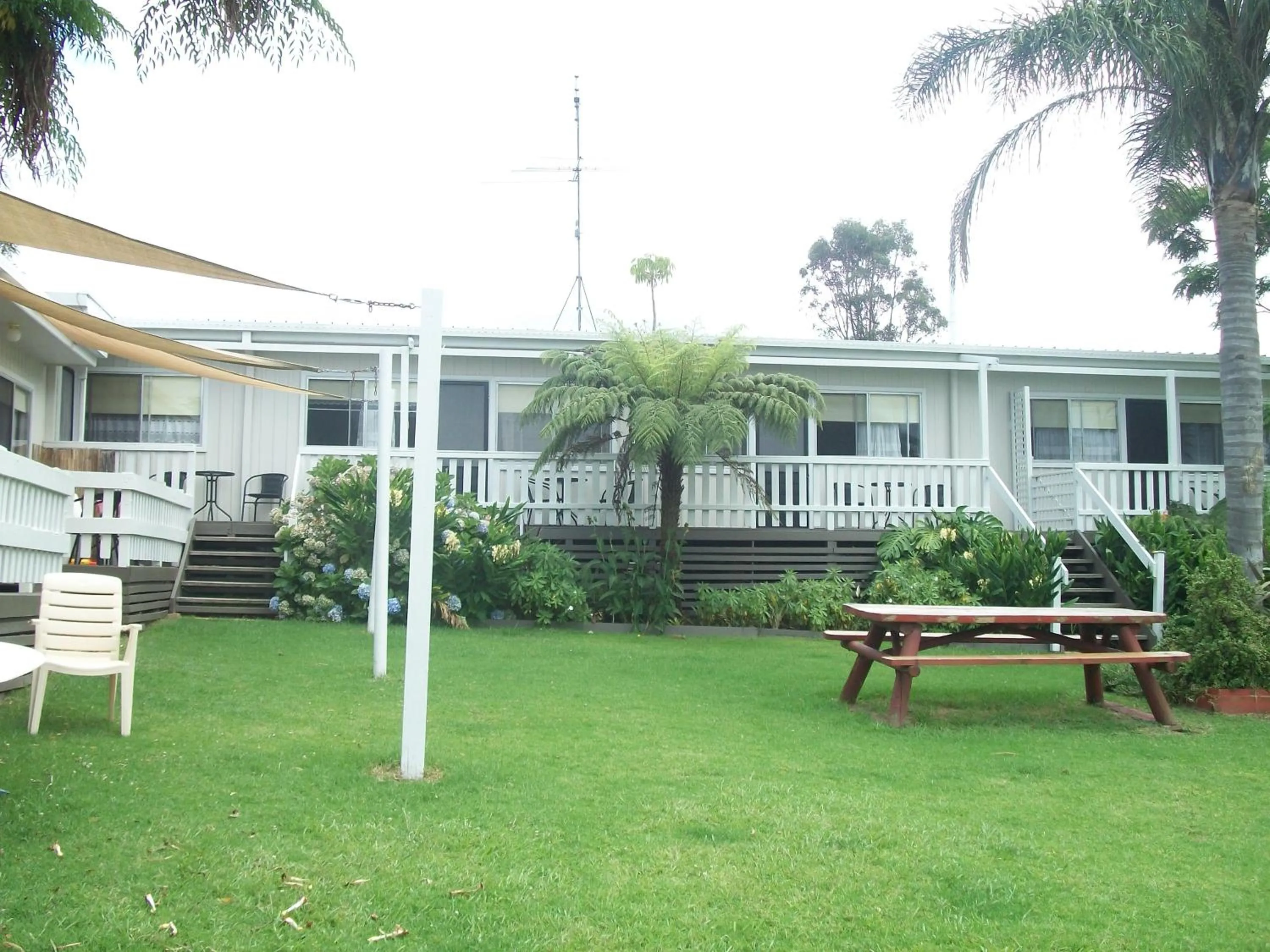 Garden view in Top of the Lake Holiday Units