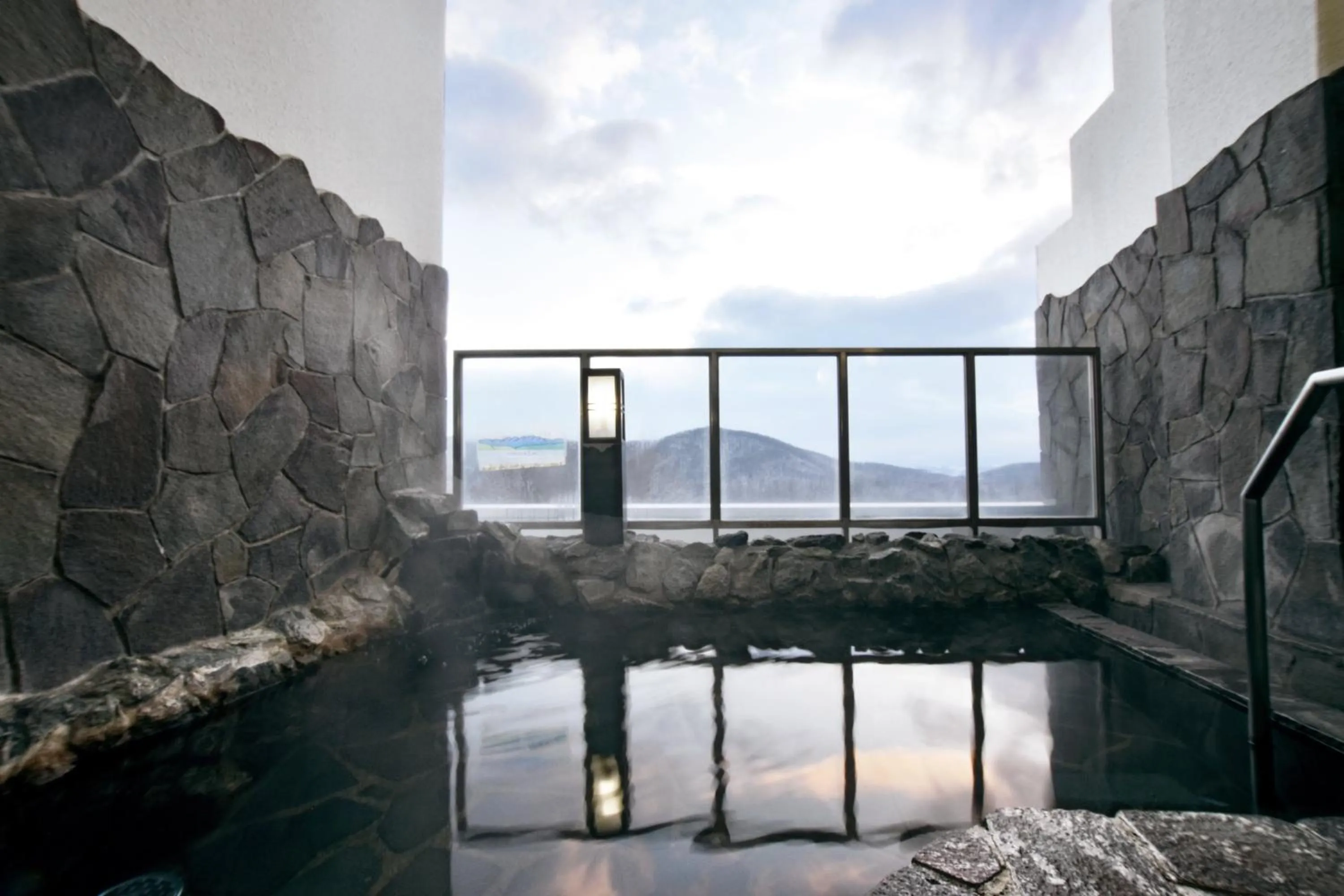 Open Air Bath in Highland Furano