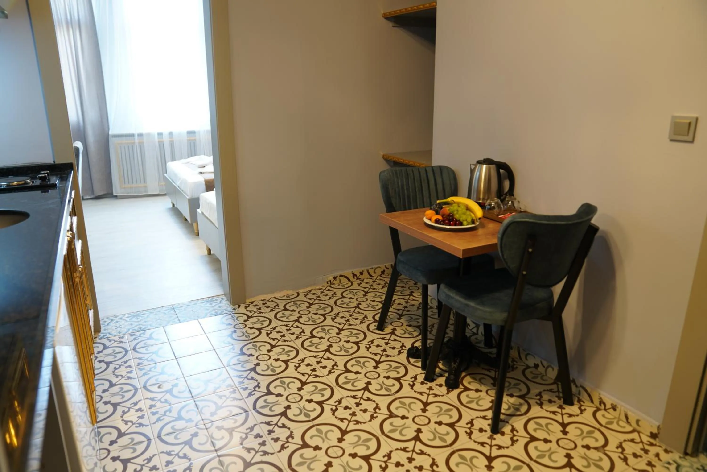 Seating area in Taksim Maria suit hotel