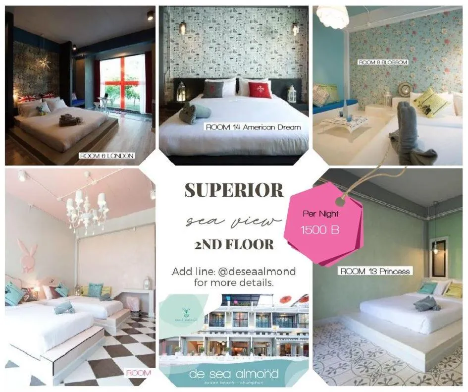 Bed in De Sea Almond