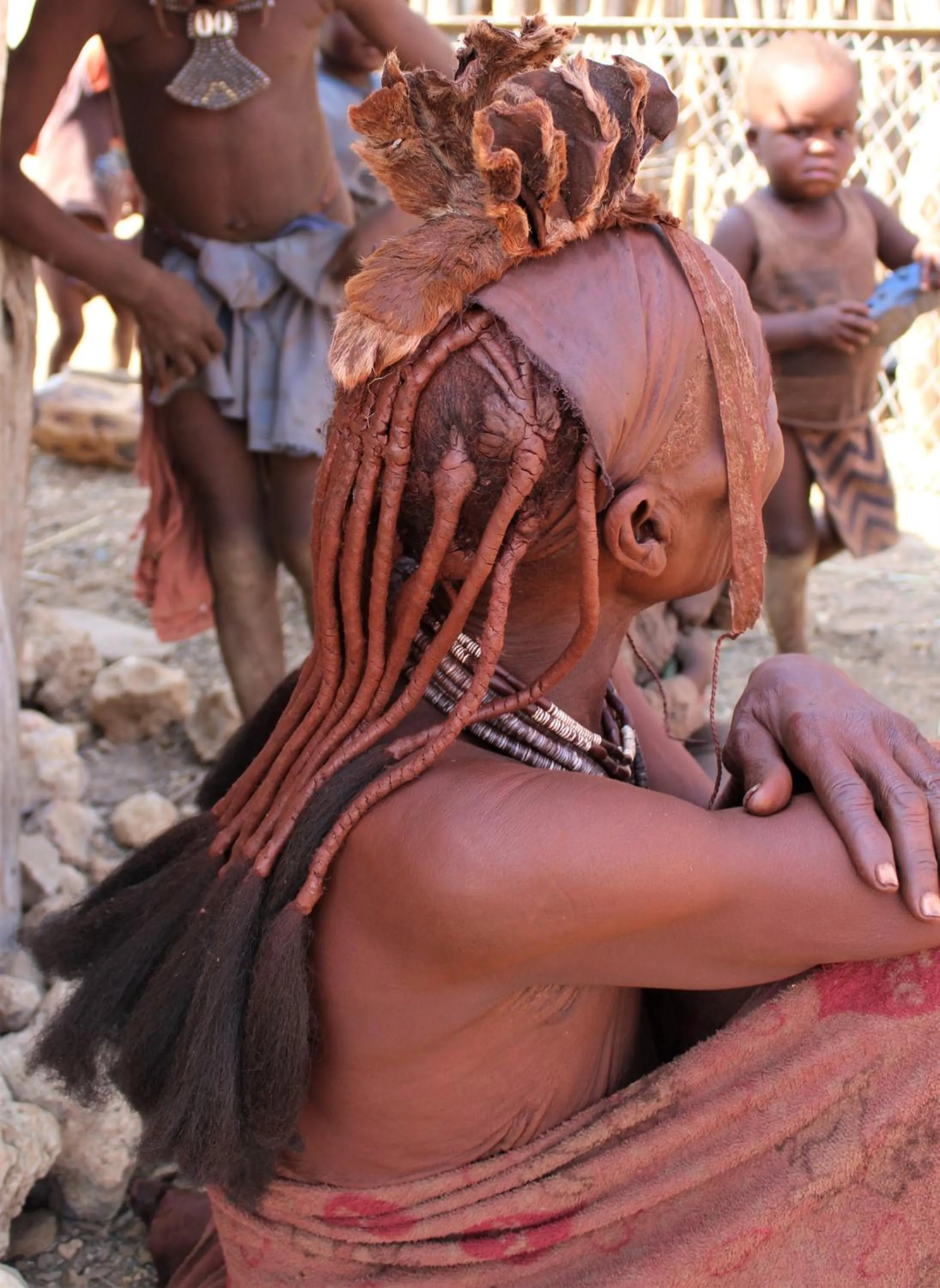 People in Opuwo Country Lodge