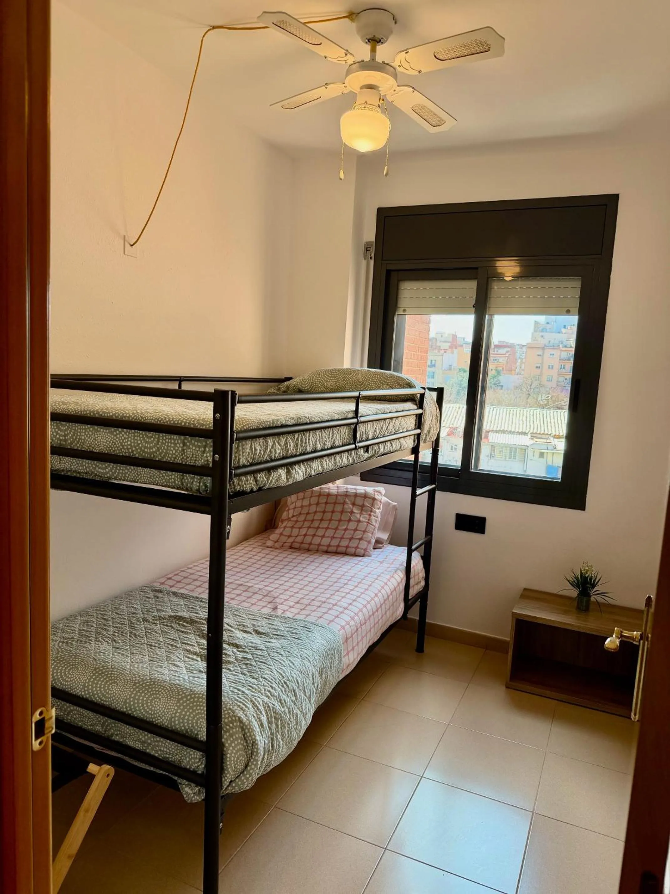 Bed in New & Sunny Apartment