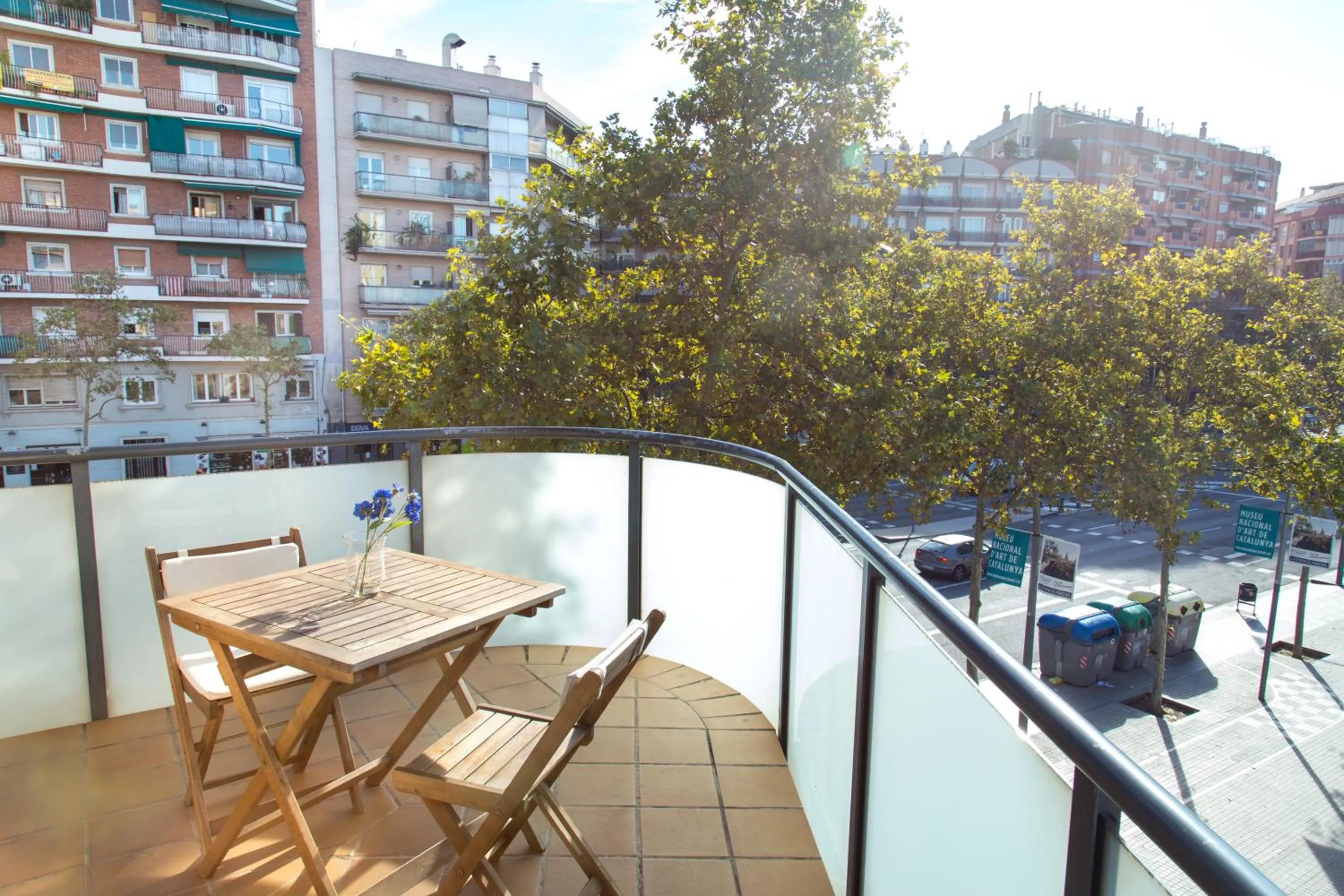 Balcony/Terrace in New & Sunny Apartment