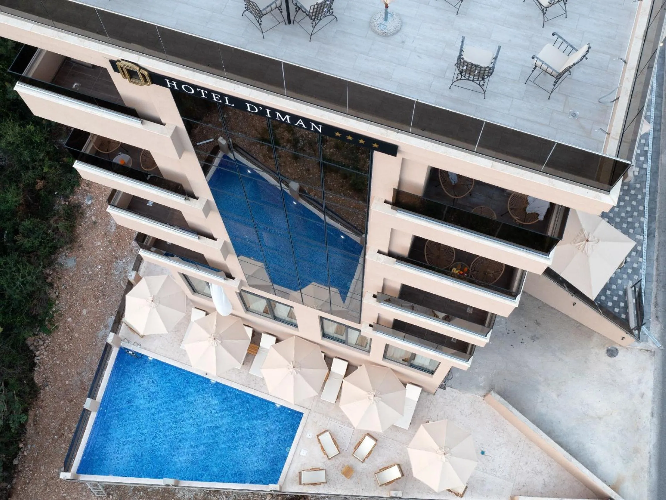 Patio in Hotel Diman