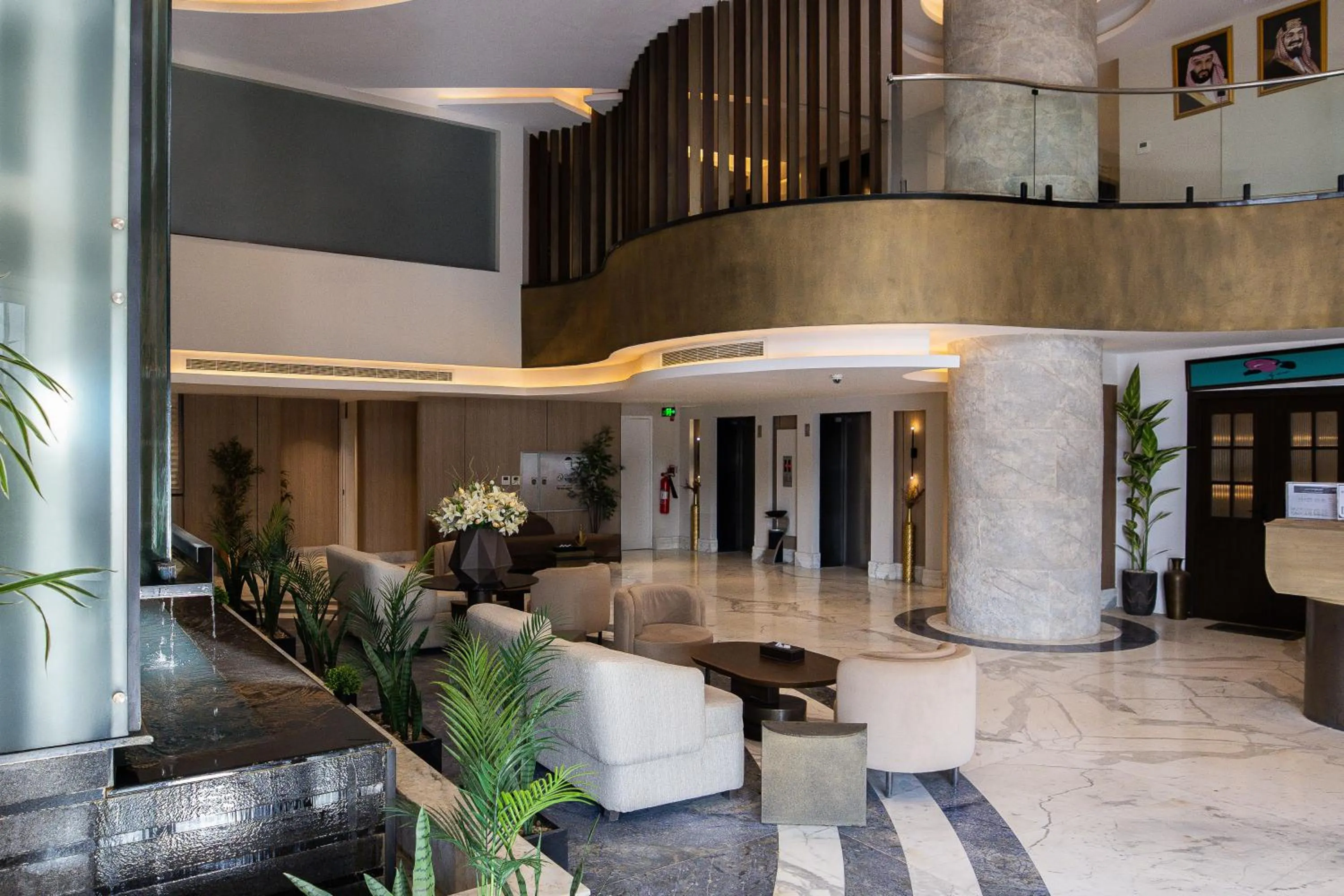 Lobby or reception in Tura Residence Olaya - ترى للشقق المخدومة العليا