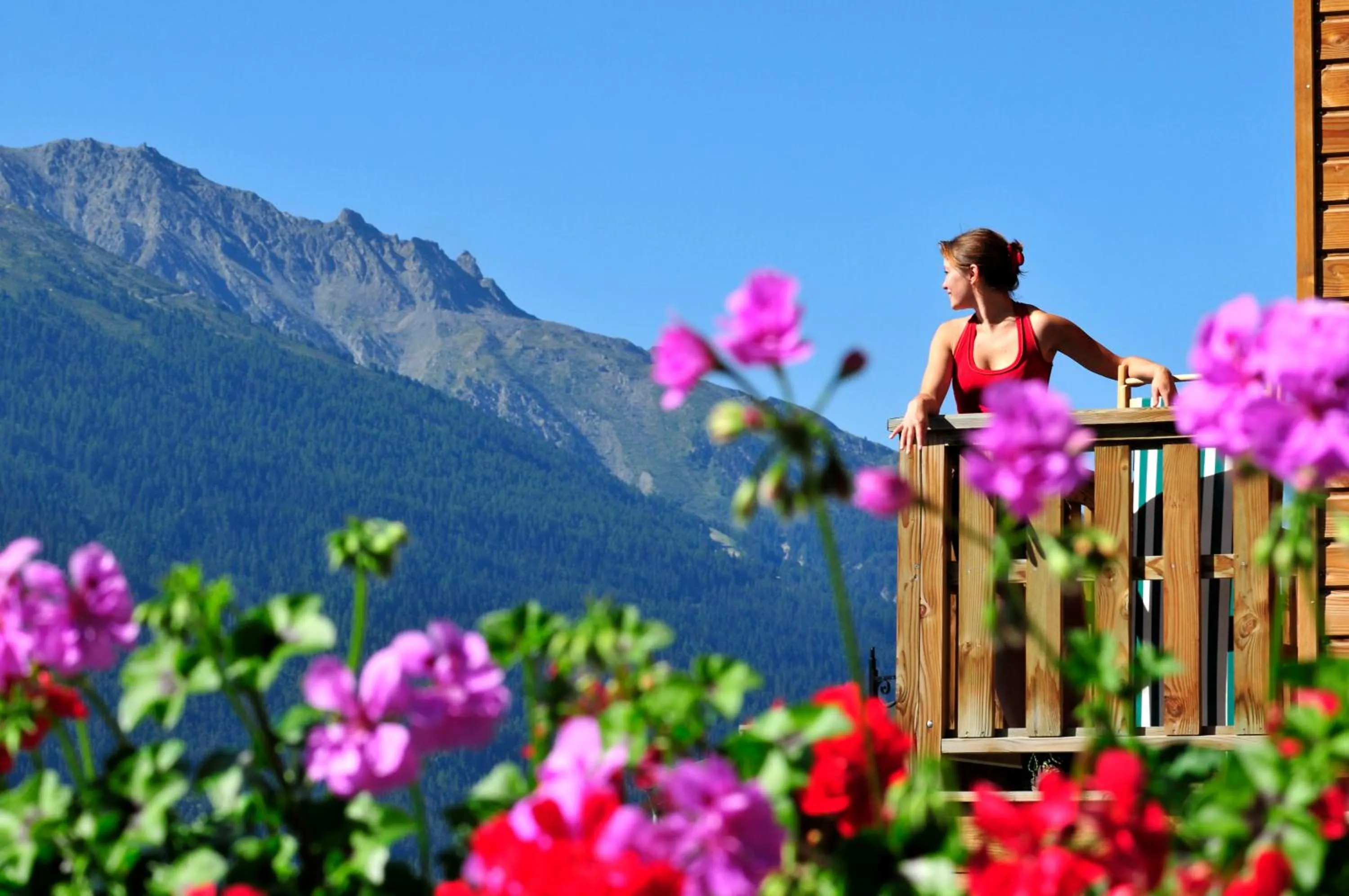 Balcony/Terrace in Résidence Goélia Les Flocons d'Argent