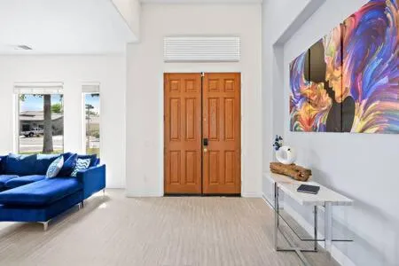 Luxurious Getaway Near Coachella Stagecoach Pool Putting Green Parking Firepit Sleeps 11