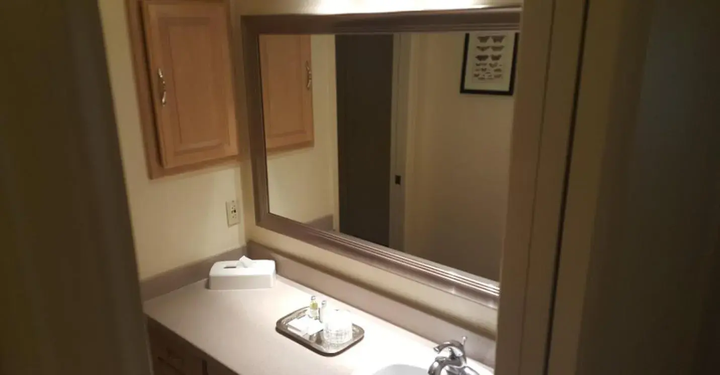 Bathroom in GetAways at the Lodge at Kingsbury Crossing Bathroom in GetAways at the Lodge at Kingsbury Crossing