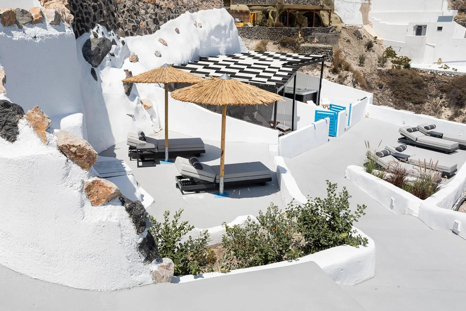 Balcony/Terrace in Rafael' s Mediteranian Cave Suites