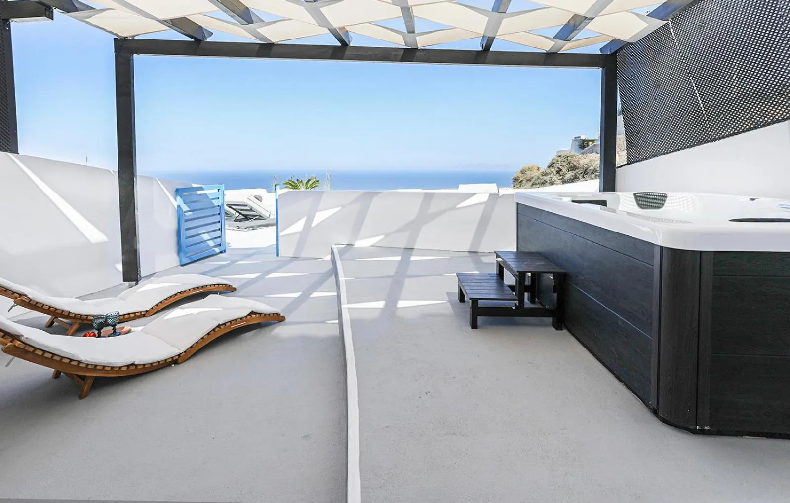 Patio in Rafael' s Mediteranian Cave Suites