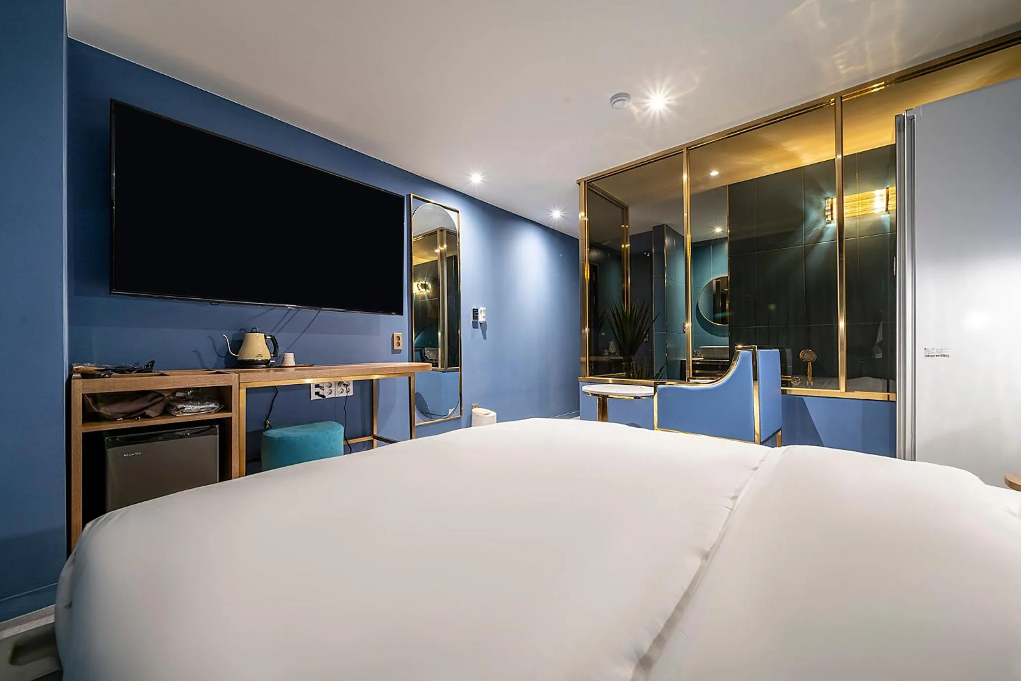 Bed in Wonju Hotel Ippda