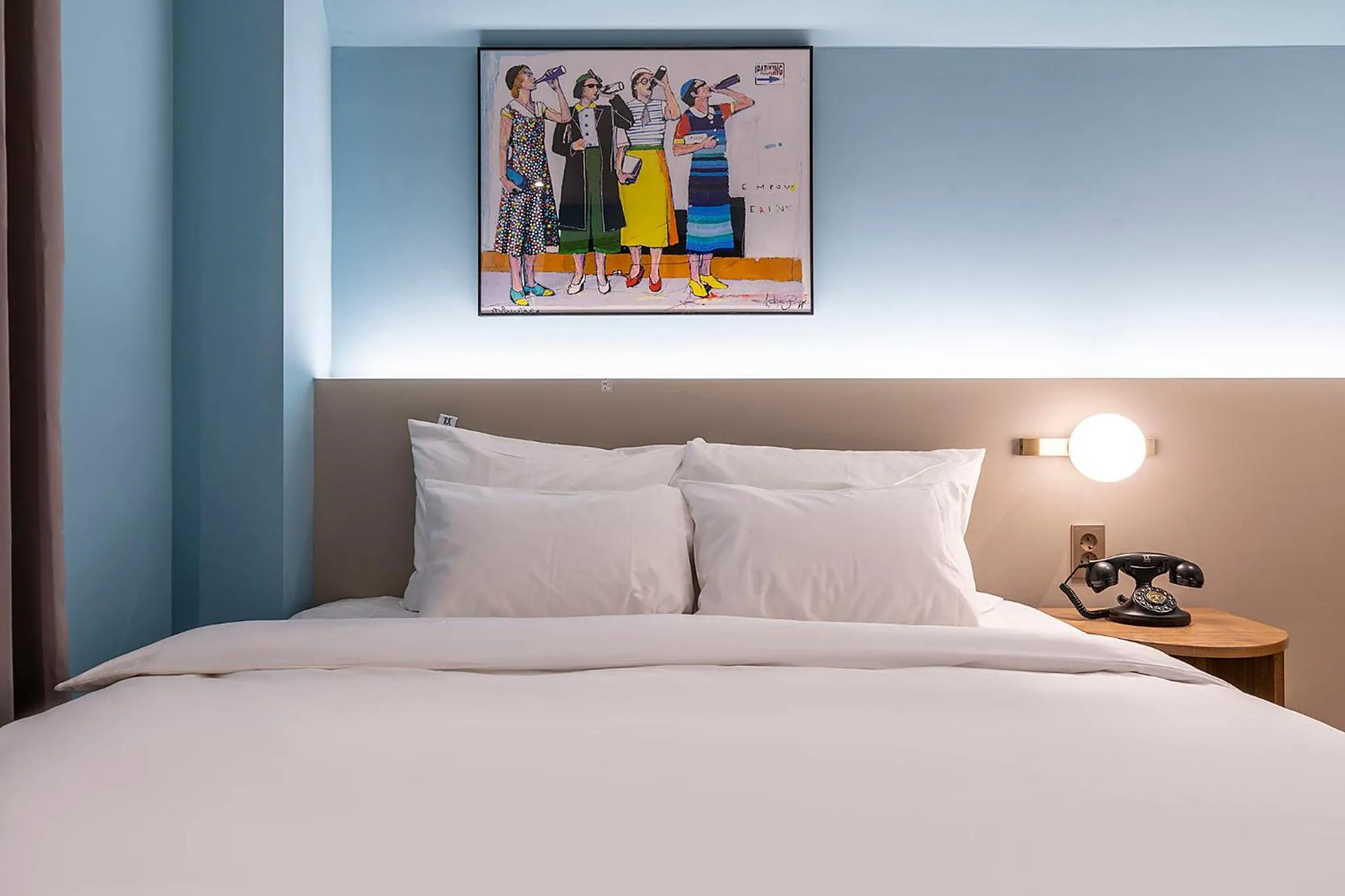 Bed in Wonju Hotel Ippda