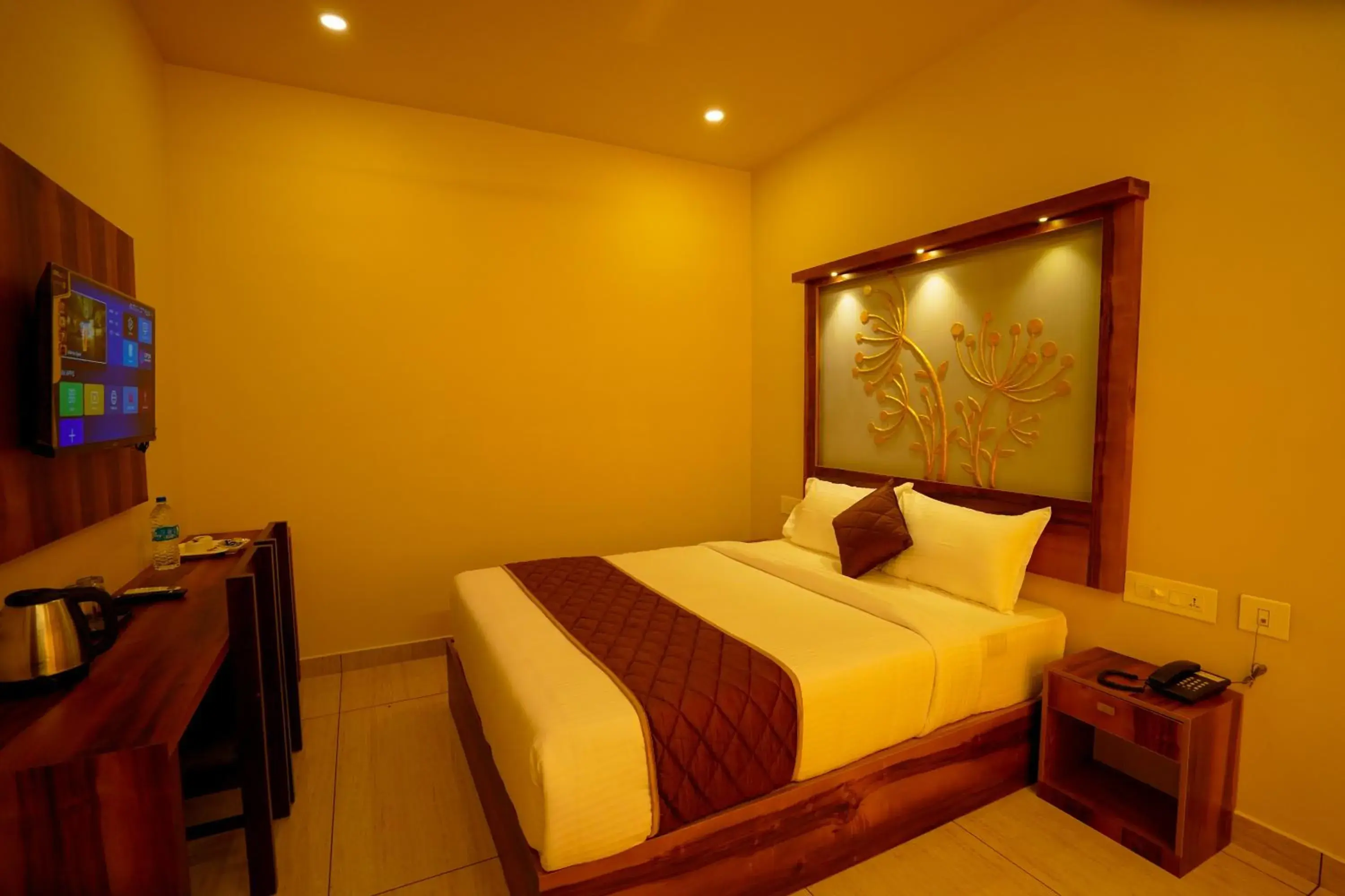 Bed in KOTTACKAL NATURE INN Bed in KOTTACKAL NATURE INN