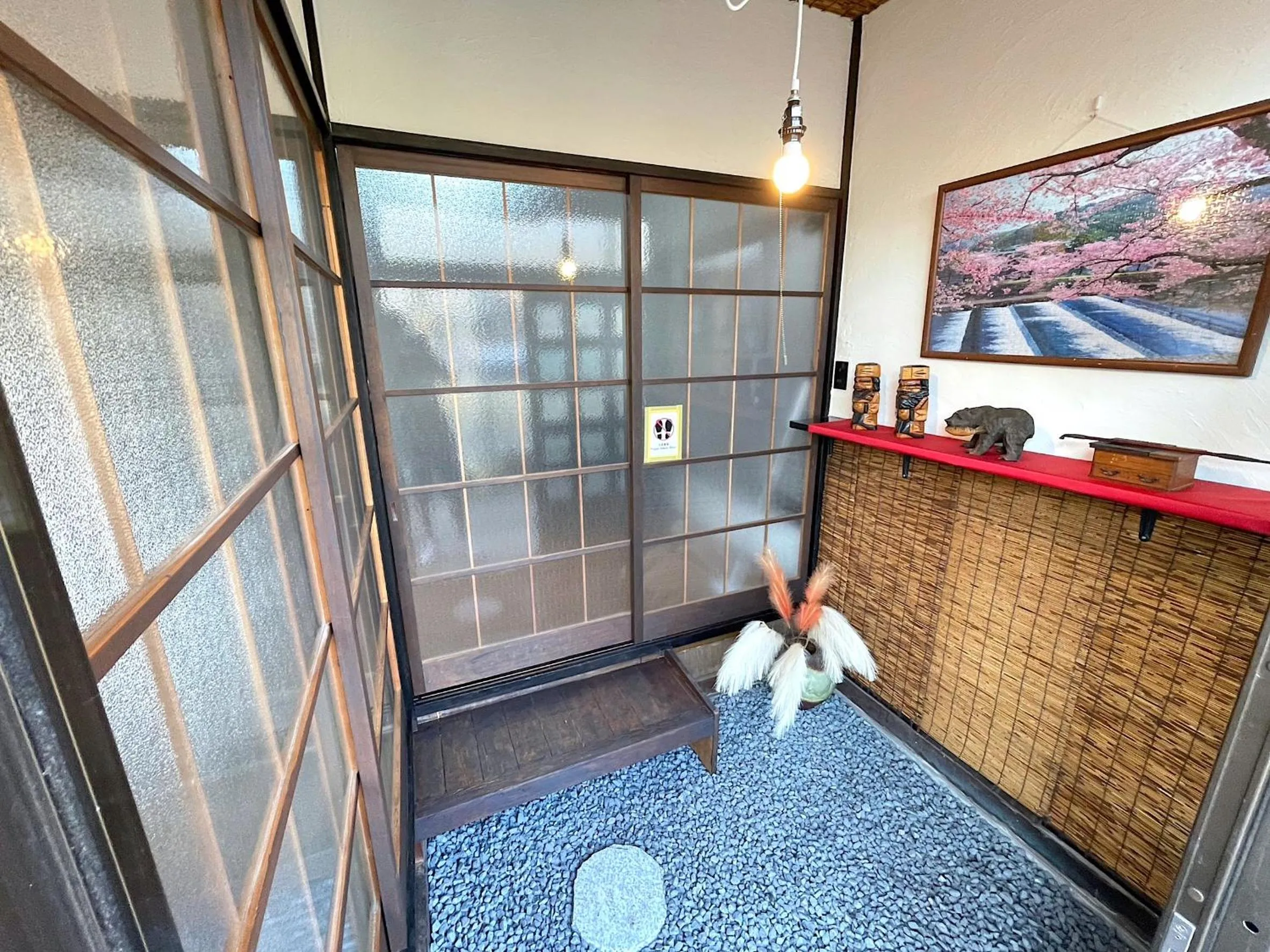 Edo traditional house Skytree view Asakusa line