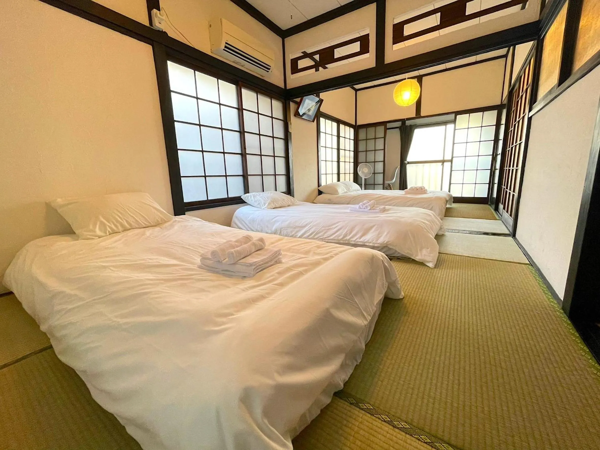 Edo traditional house Skytree view Asakusa line