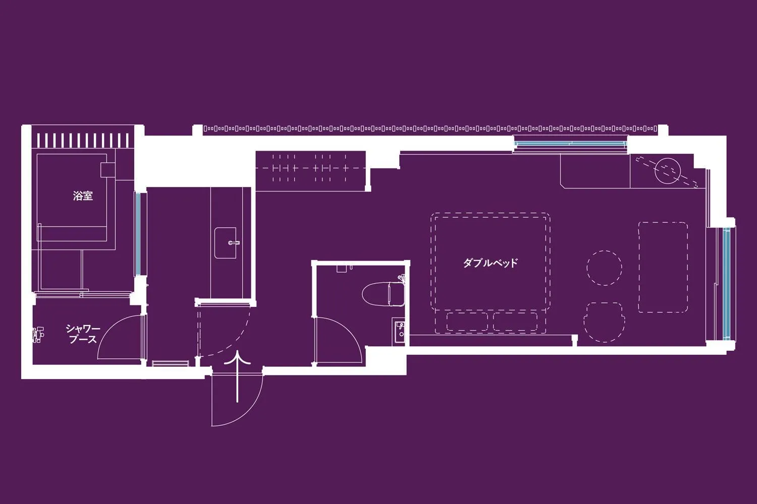 Floor plan in Hotel Yuraku Kyo-yasaka