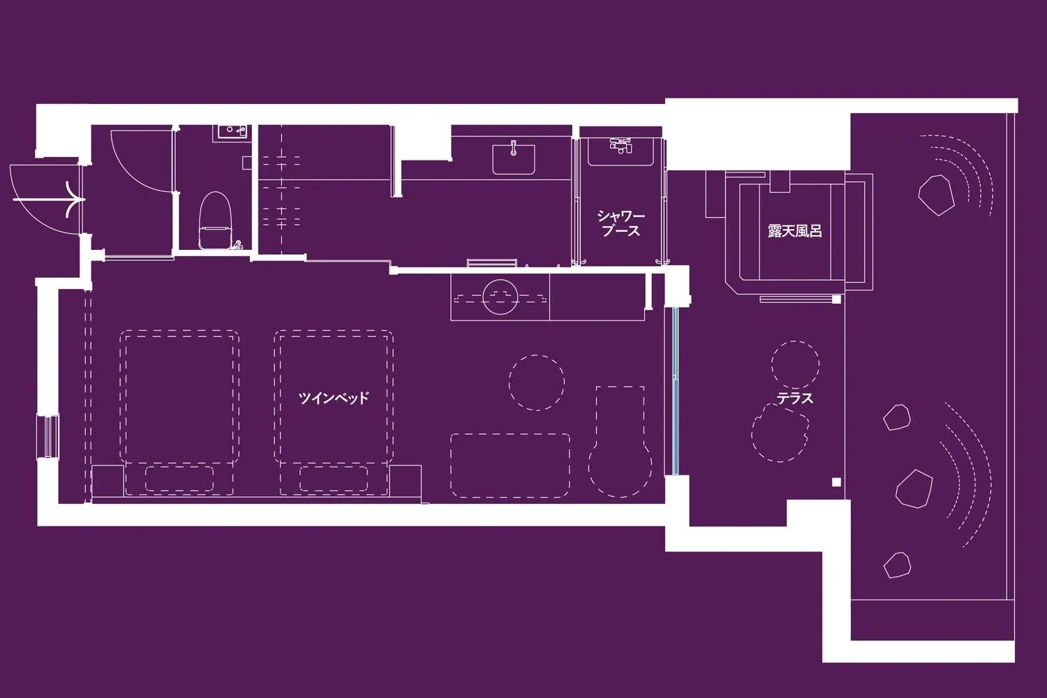 Floor plan in Hotel Yuraku Kyo-yasaka
