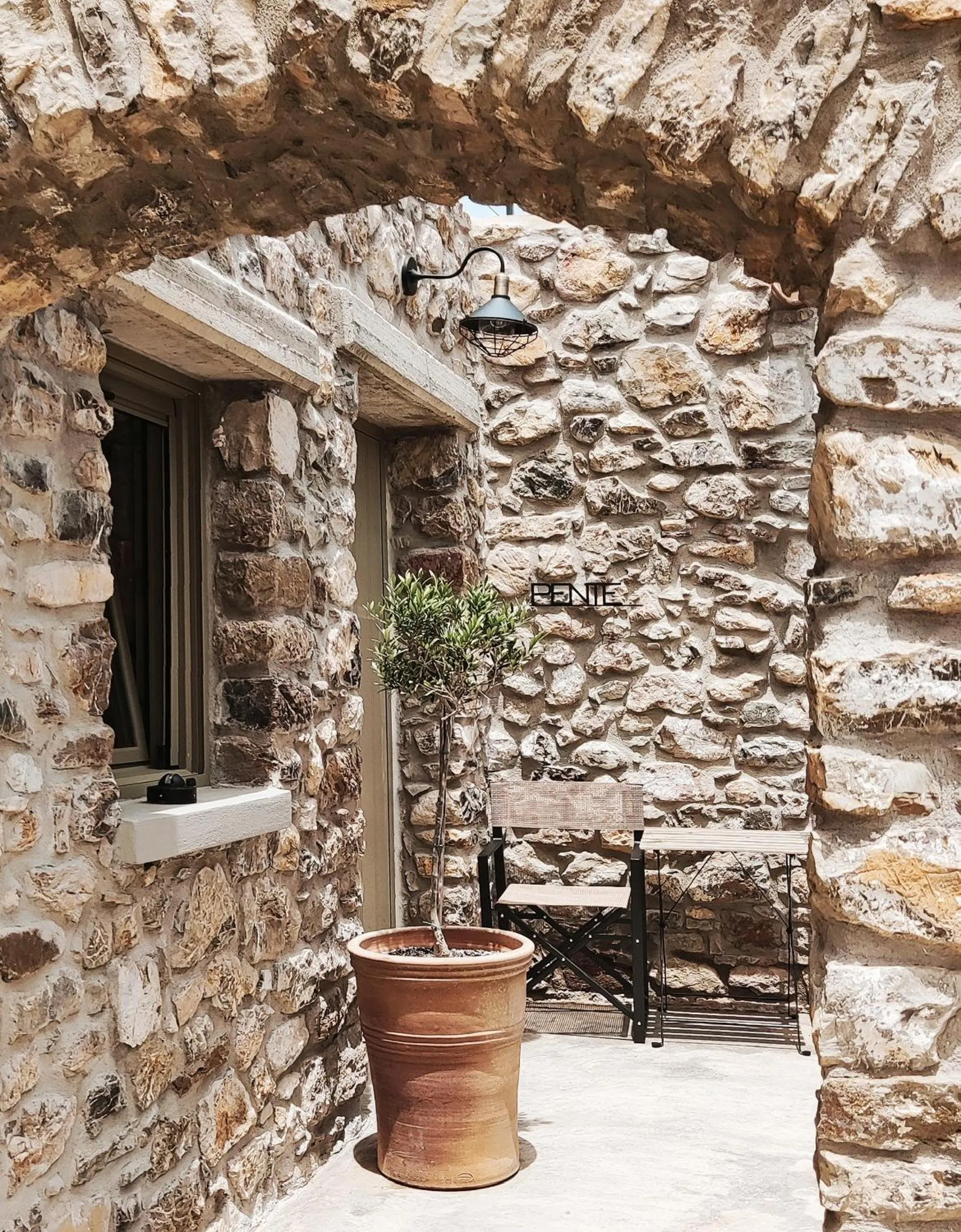 Patio in Pyrgi Cretan Living & Spa