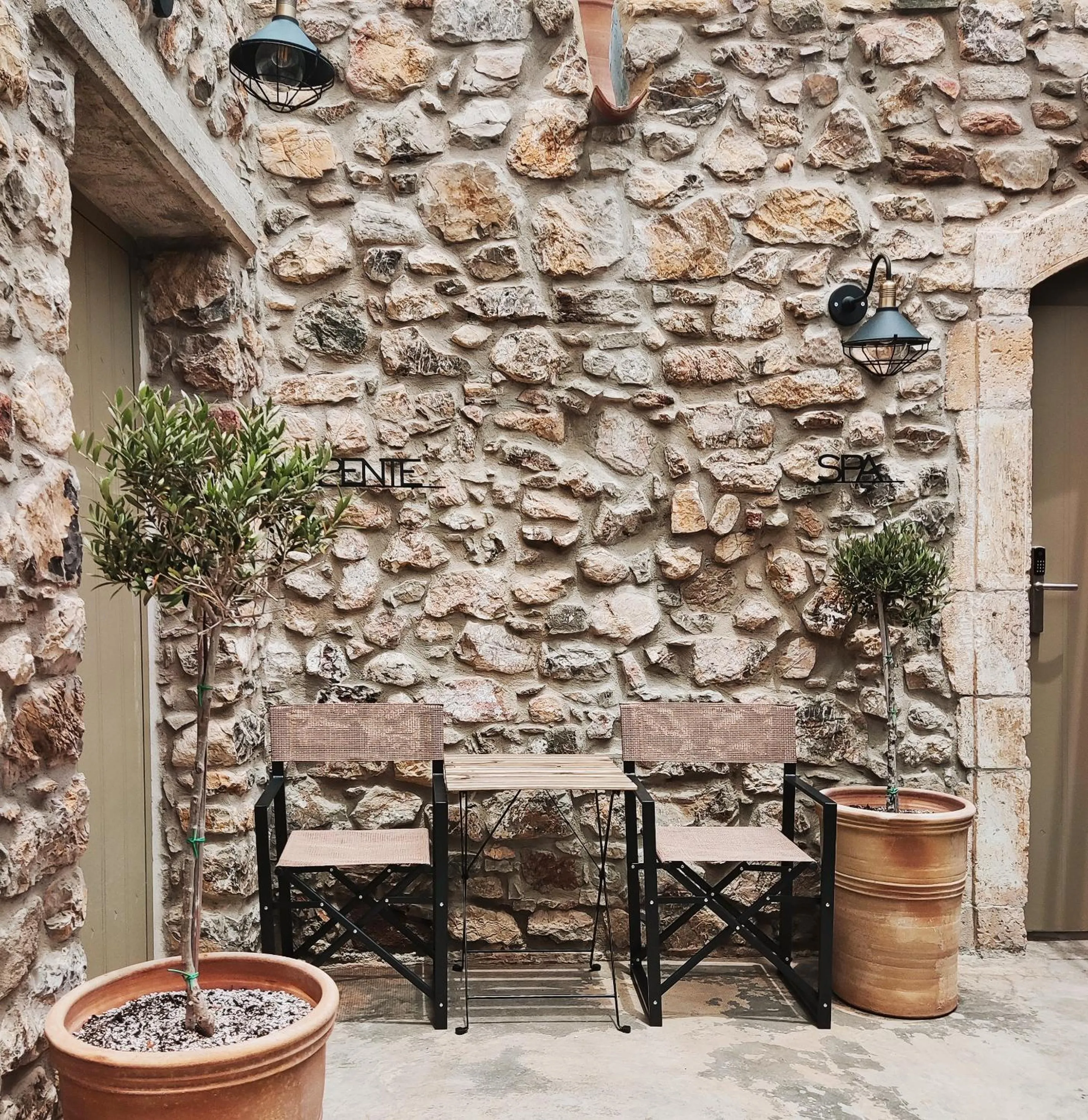 Patio in Pyrgi Cretan Living & Spa