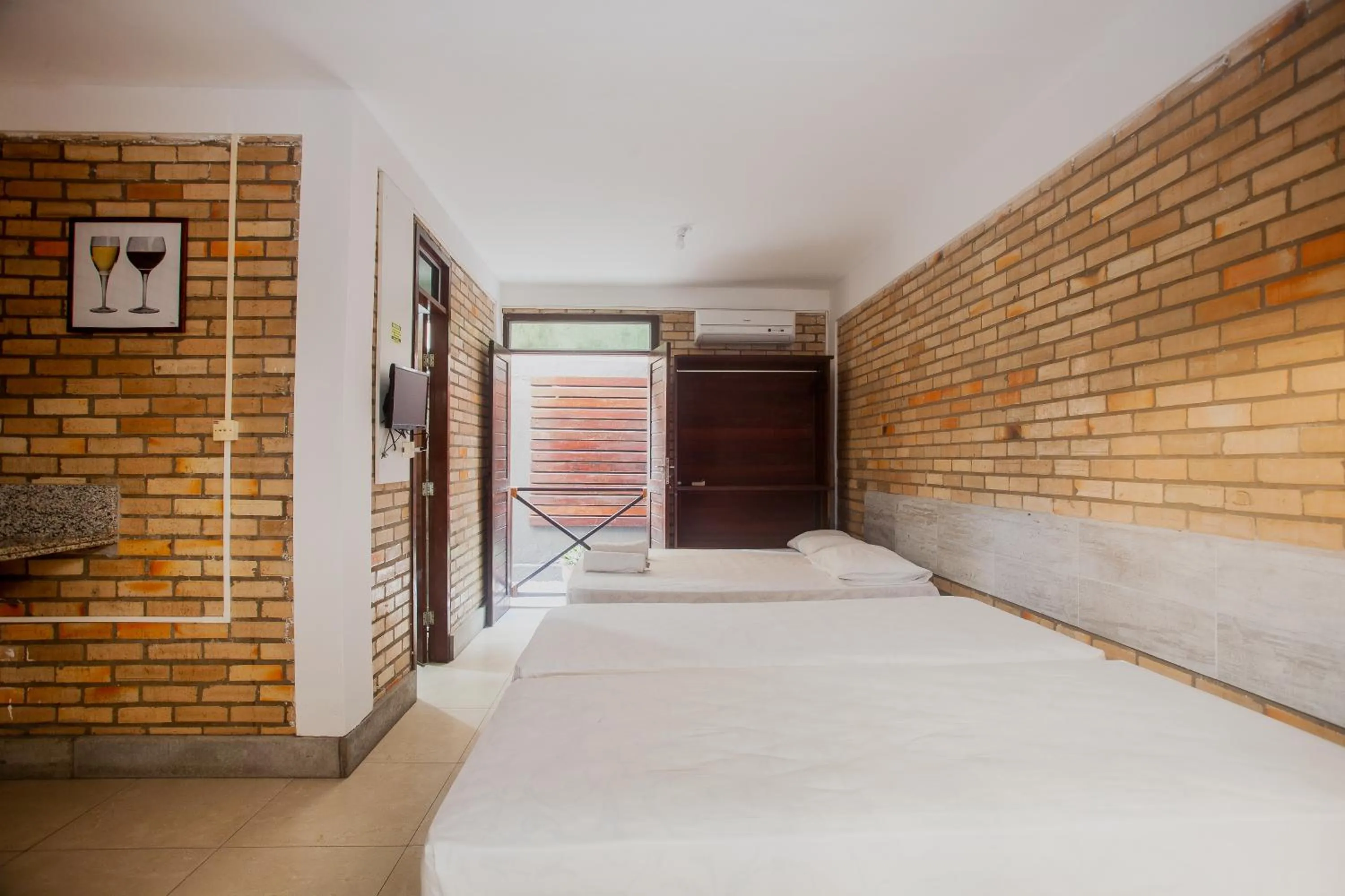 Bedroom, Bed in Economy Flat