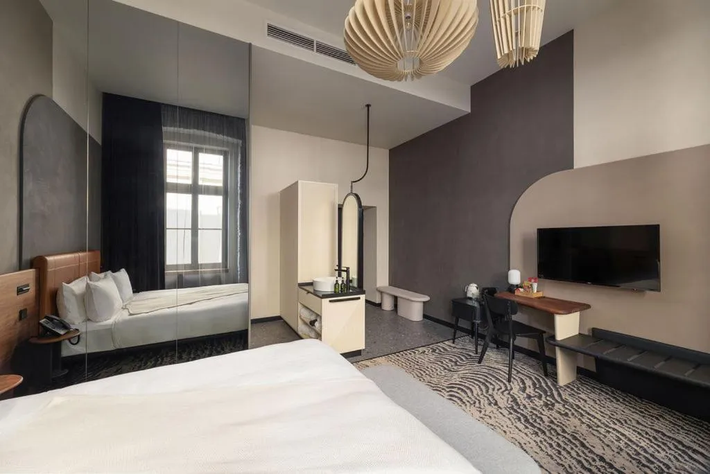 Bedroom, Bed in Hotel GIN Budapest