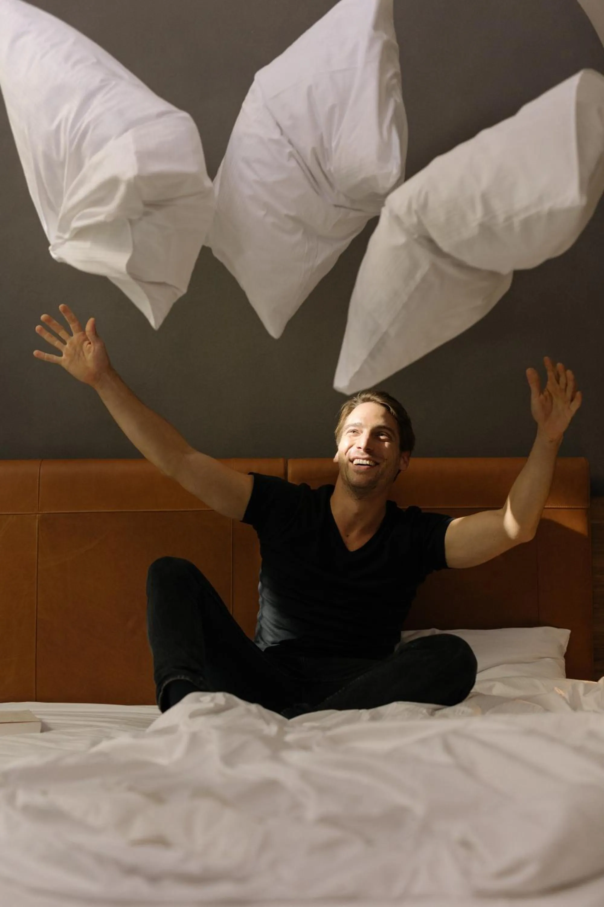 People, Bed in Hotel GIN Budapest