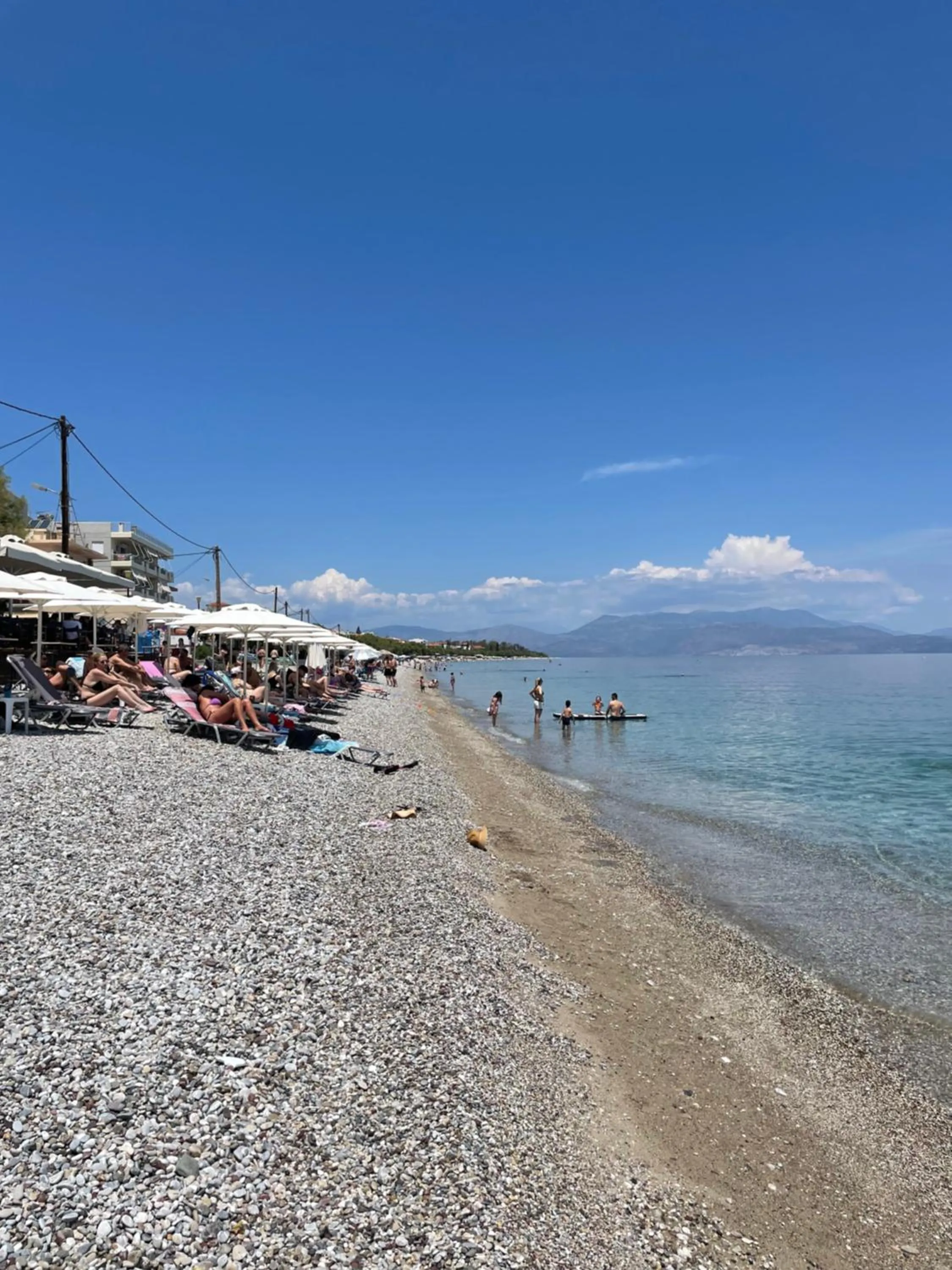 Beach in Pearl of Paralia Akrata