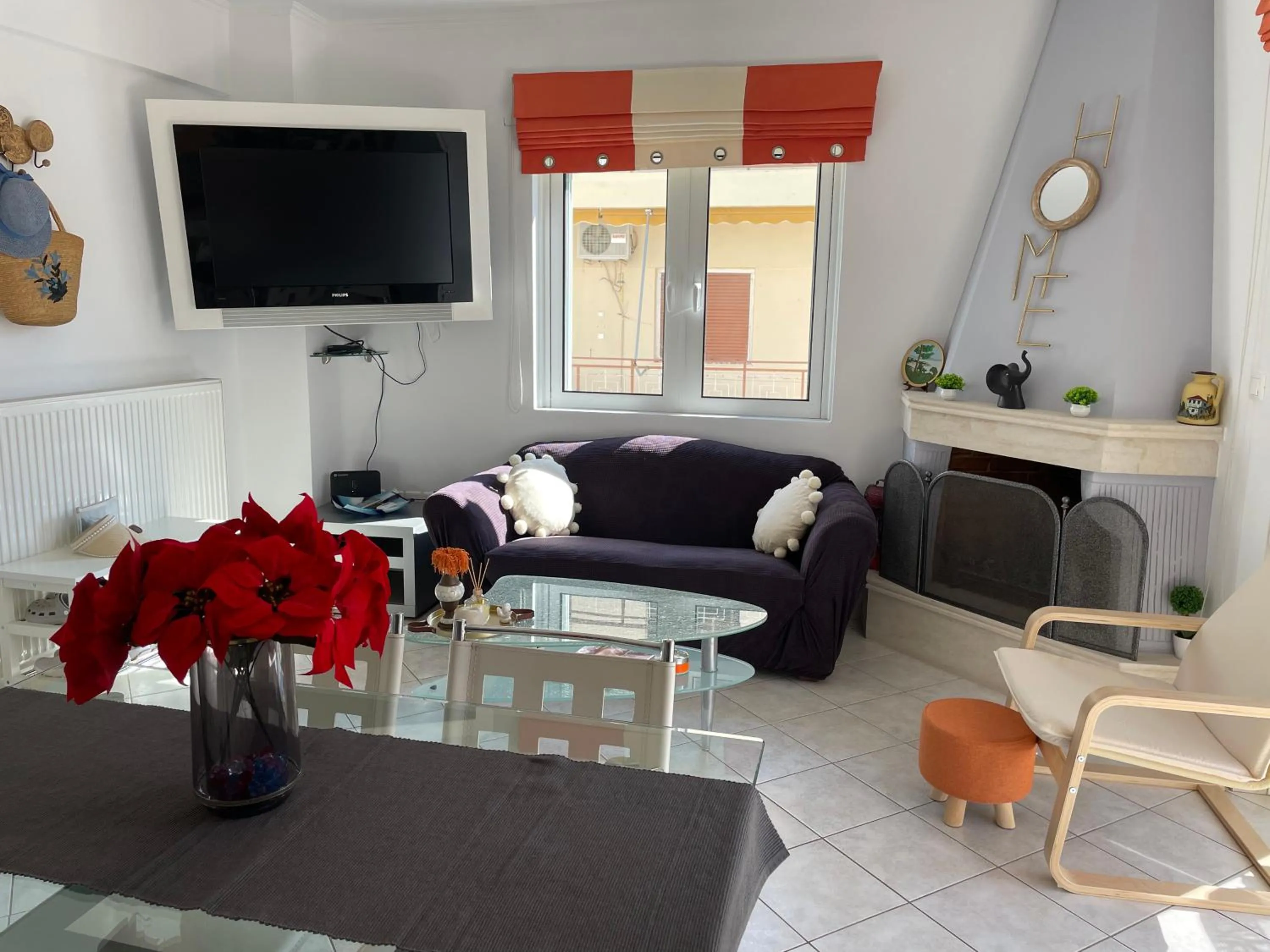 Living room in Pearl of Paralia Akrata