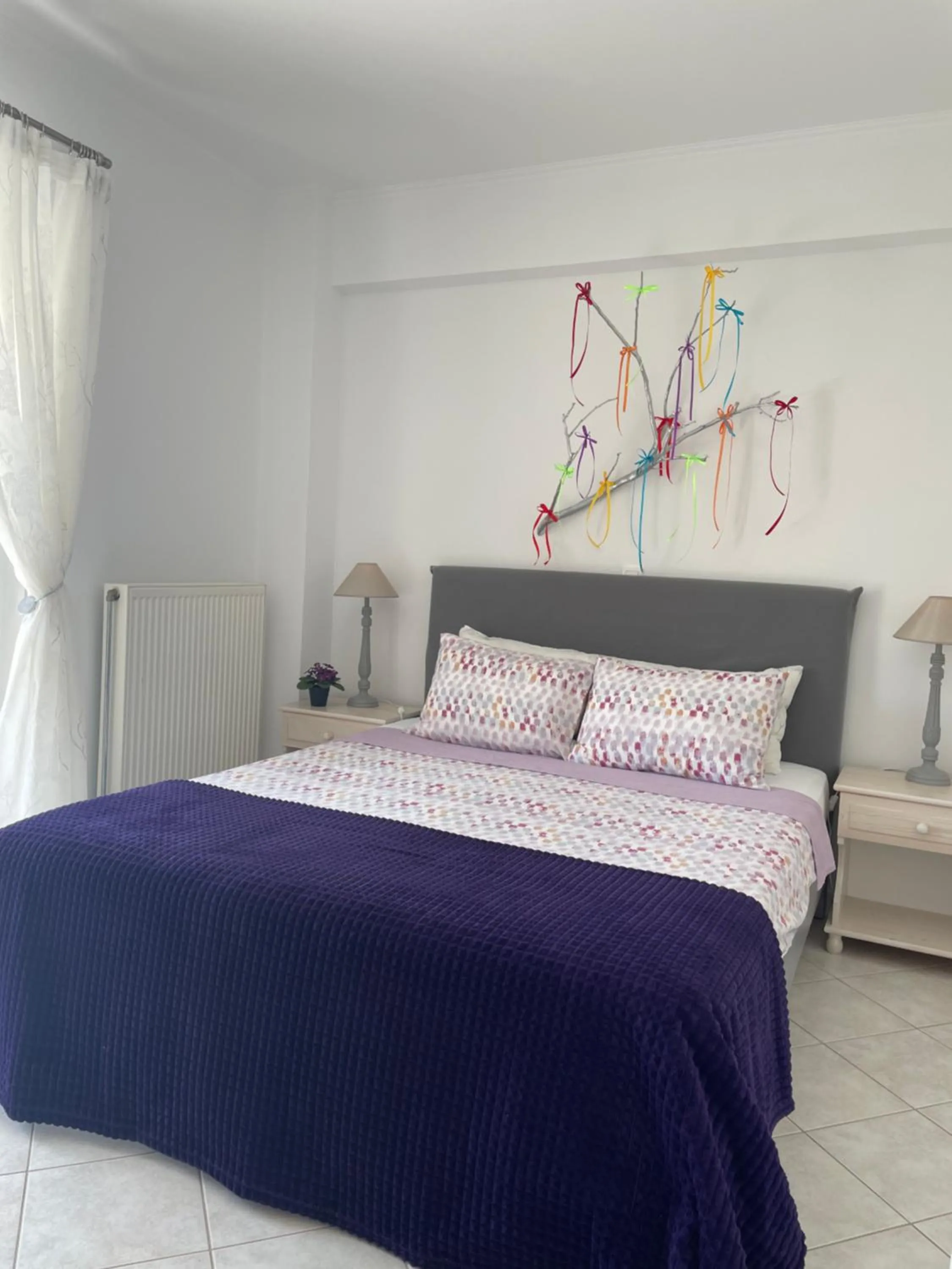 Bedroom, Bed in Pearl of Paralia Akrata