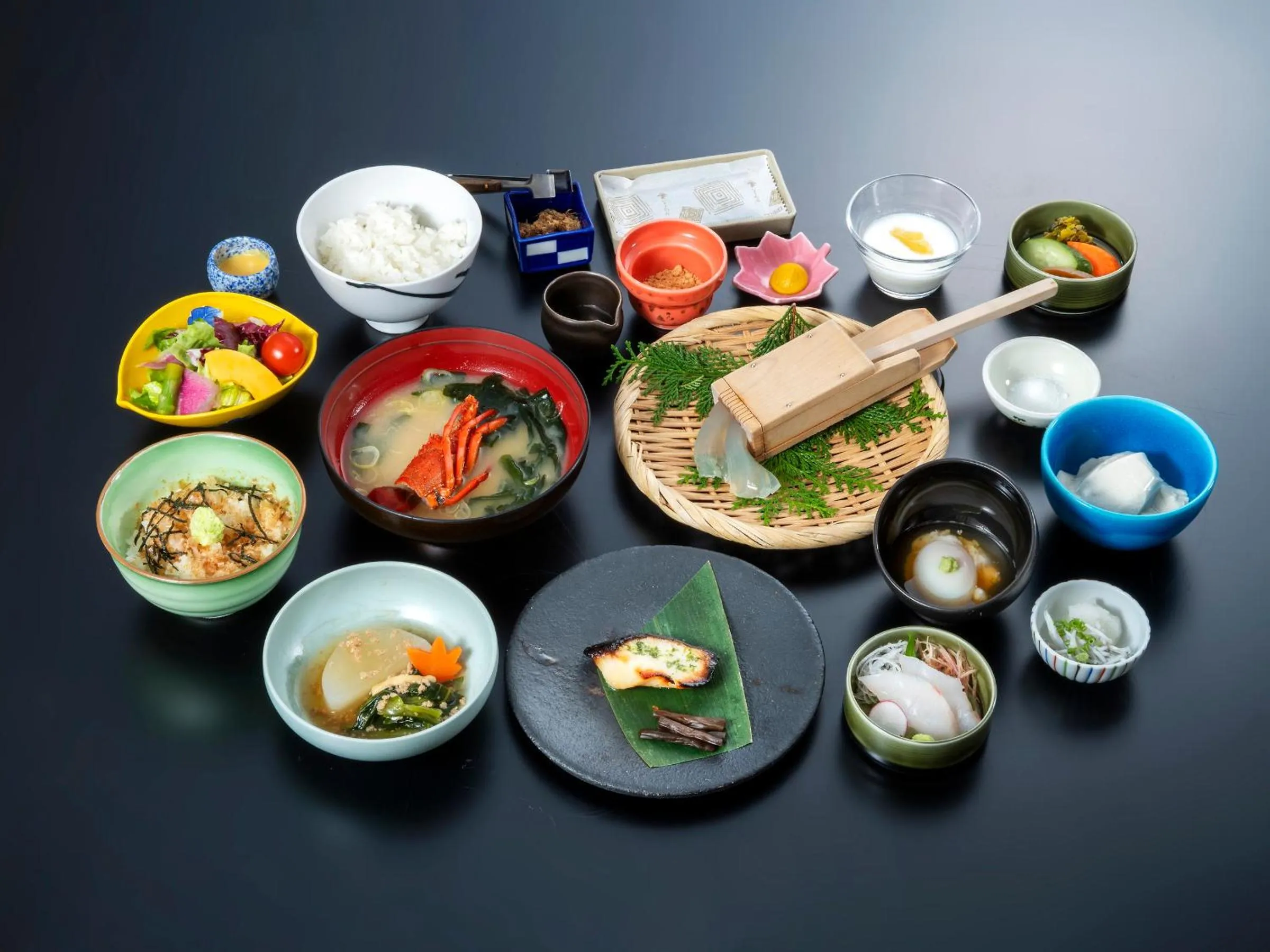 Food close-up in Izu Atagawa Onsen Miharuya