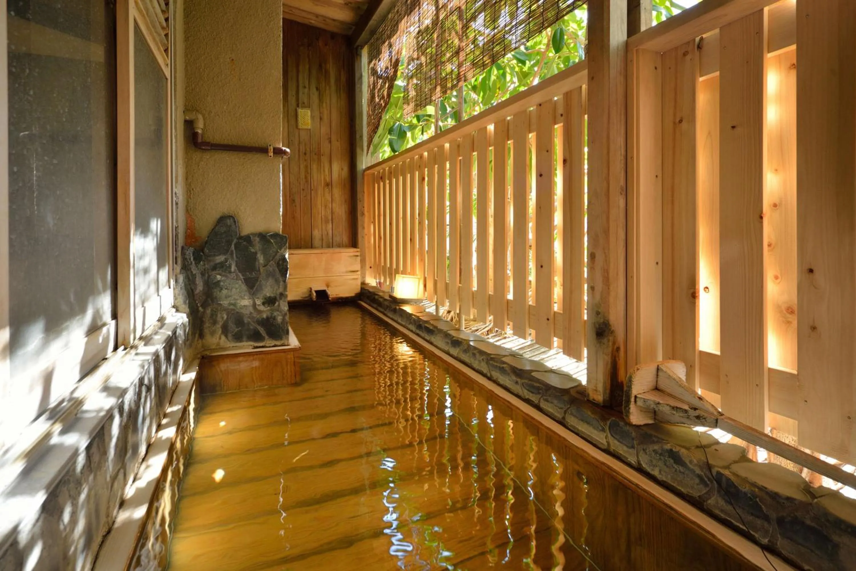 Hot Spring Bath in Izu Atagawa Onsen Miharuya