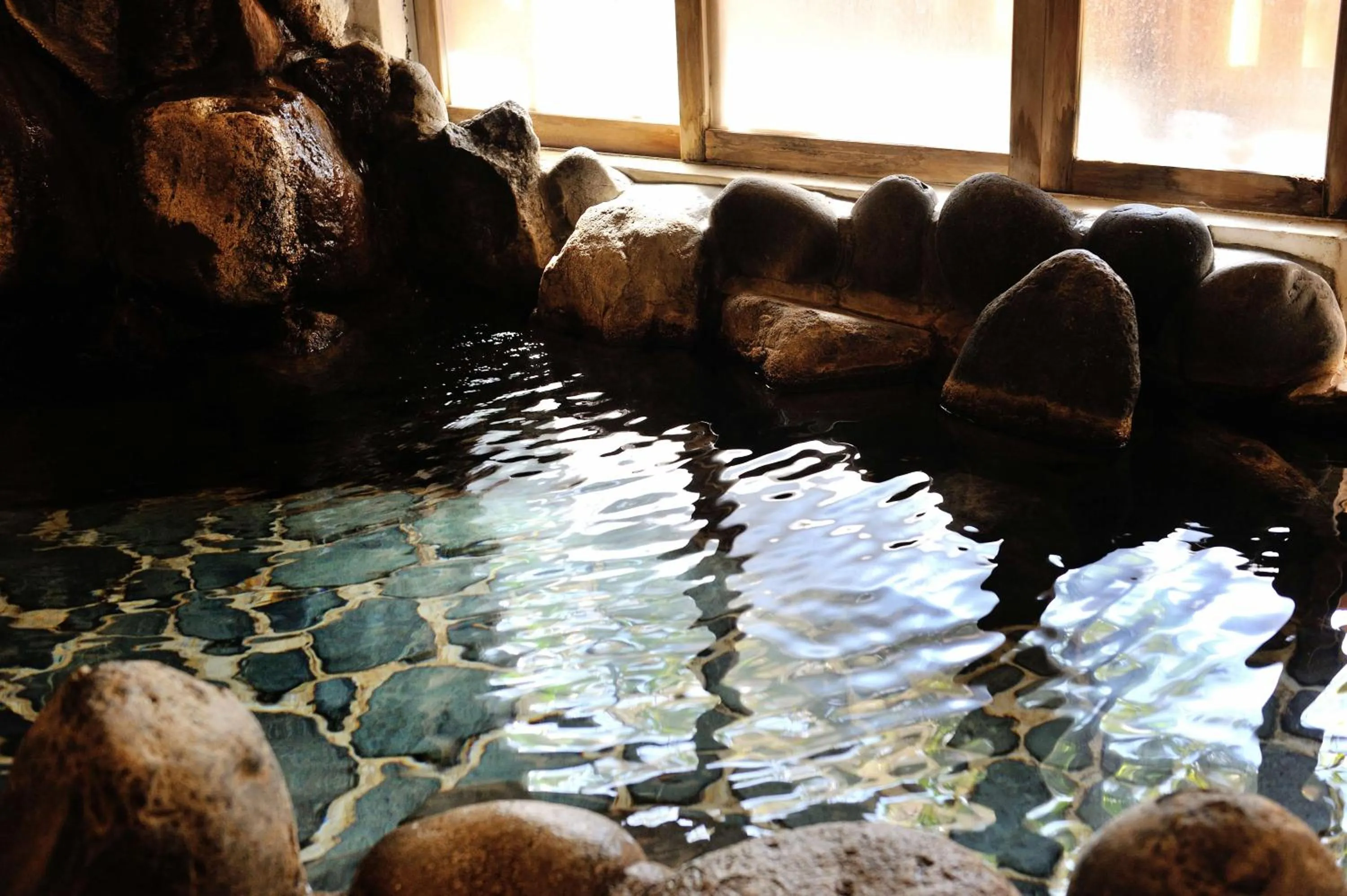 Hot Spring Bath in Izu Atagawa Onsen Miharuya