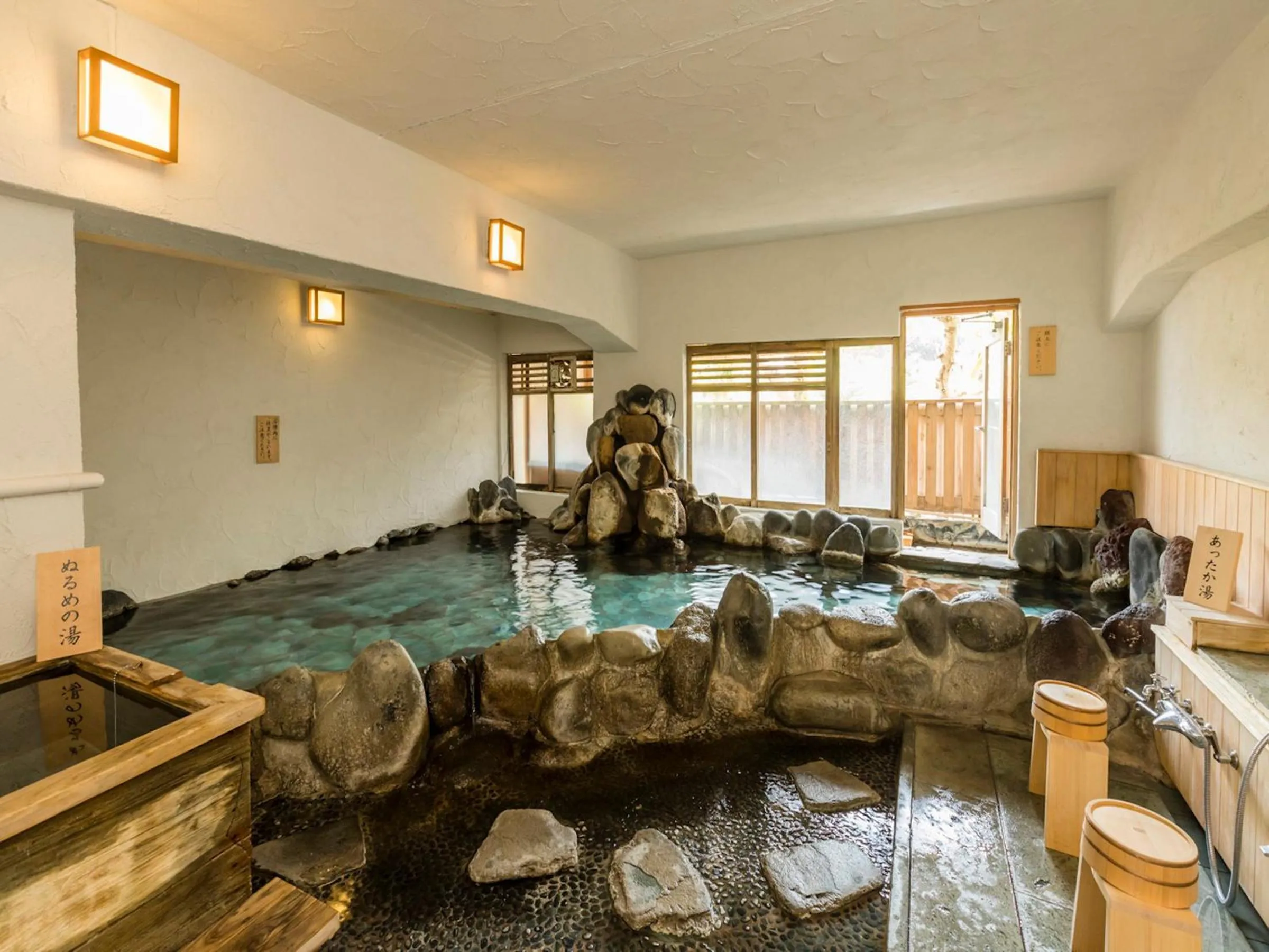 Hot Spring Bath in Izu Atagawa Onsen Miharuya