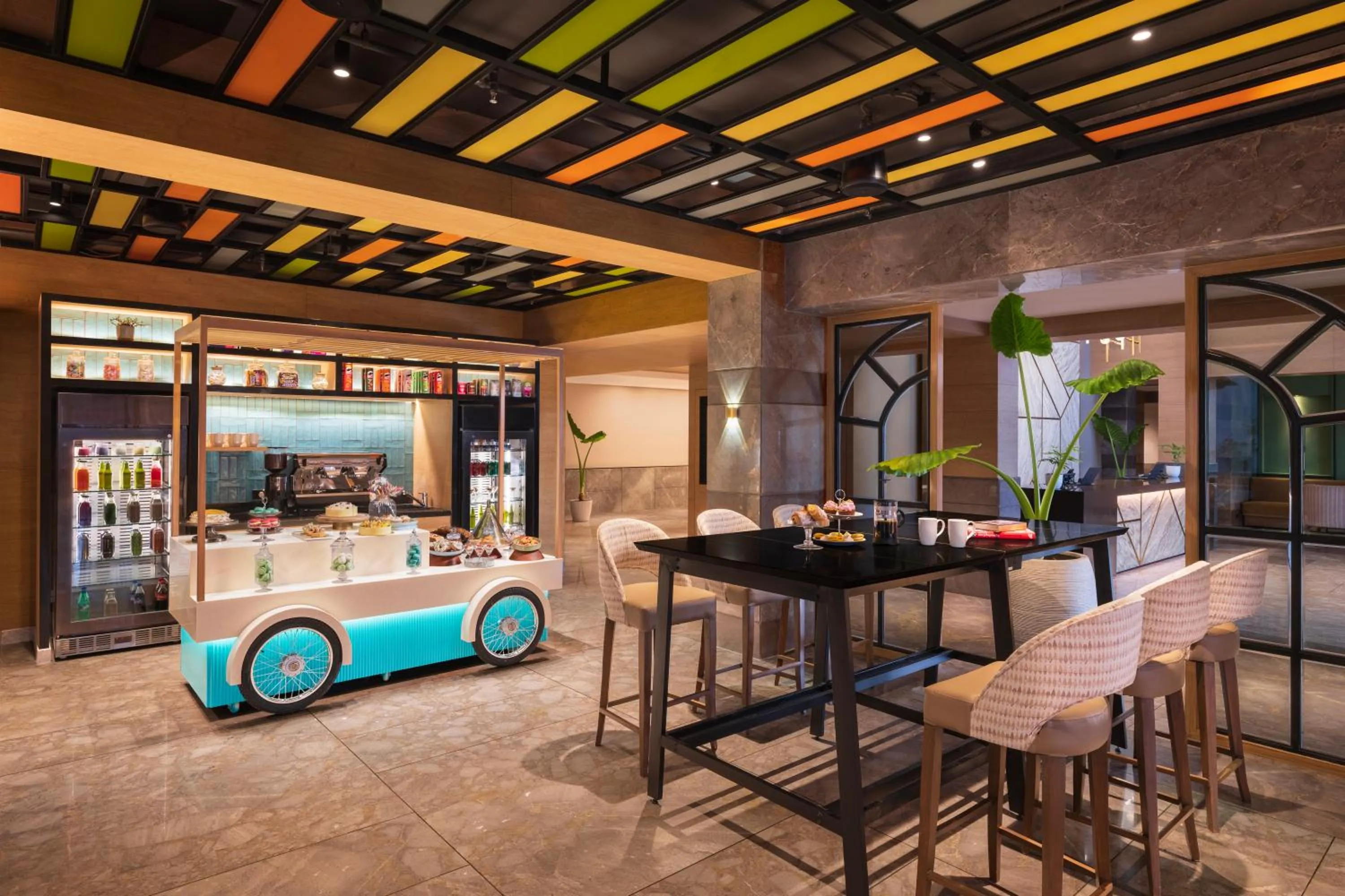 Seating area in Hyatt Place Vijayawada